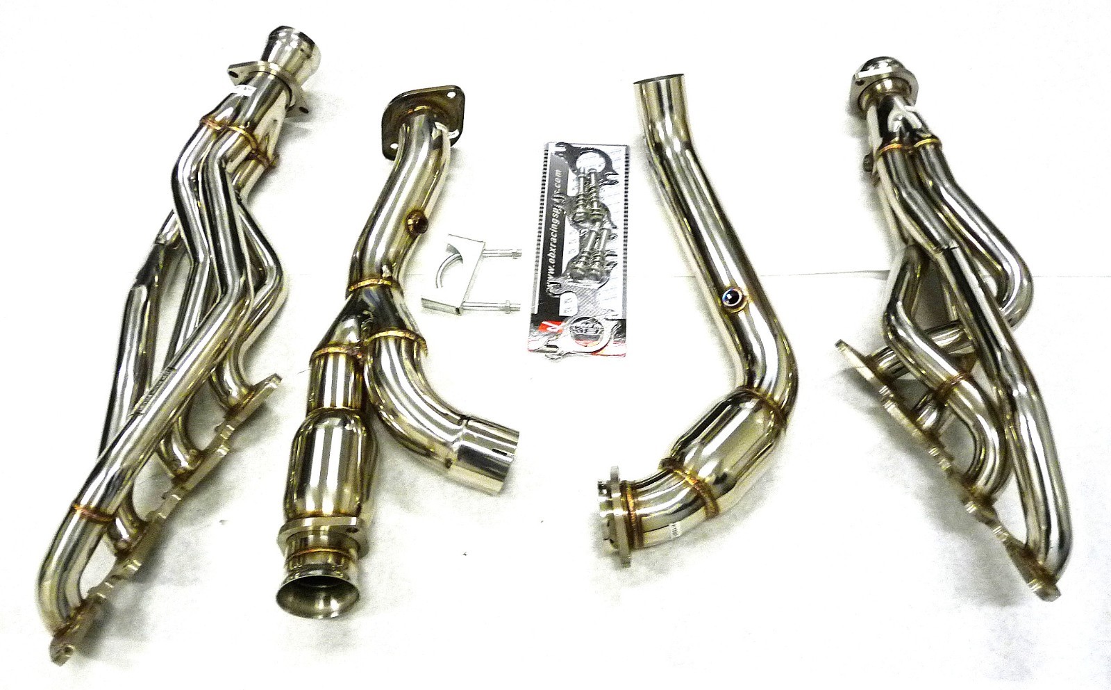 OBX Stainless Long Tube Manifold 2011-2020 Ford F150 5.0L 2/4WD 1-3/4" 3" Y-Pipe