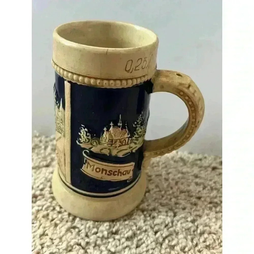 Vintage | Western Germany Monschau Gruss aus Glazed Stoneware Stein Mug