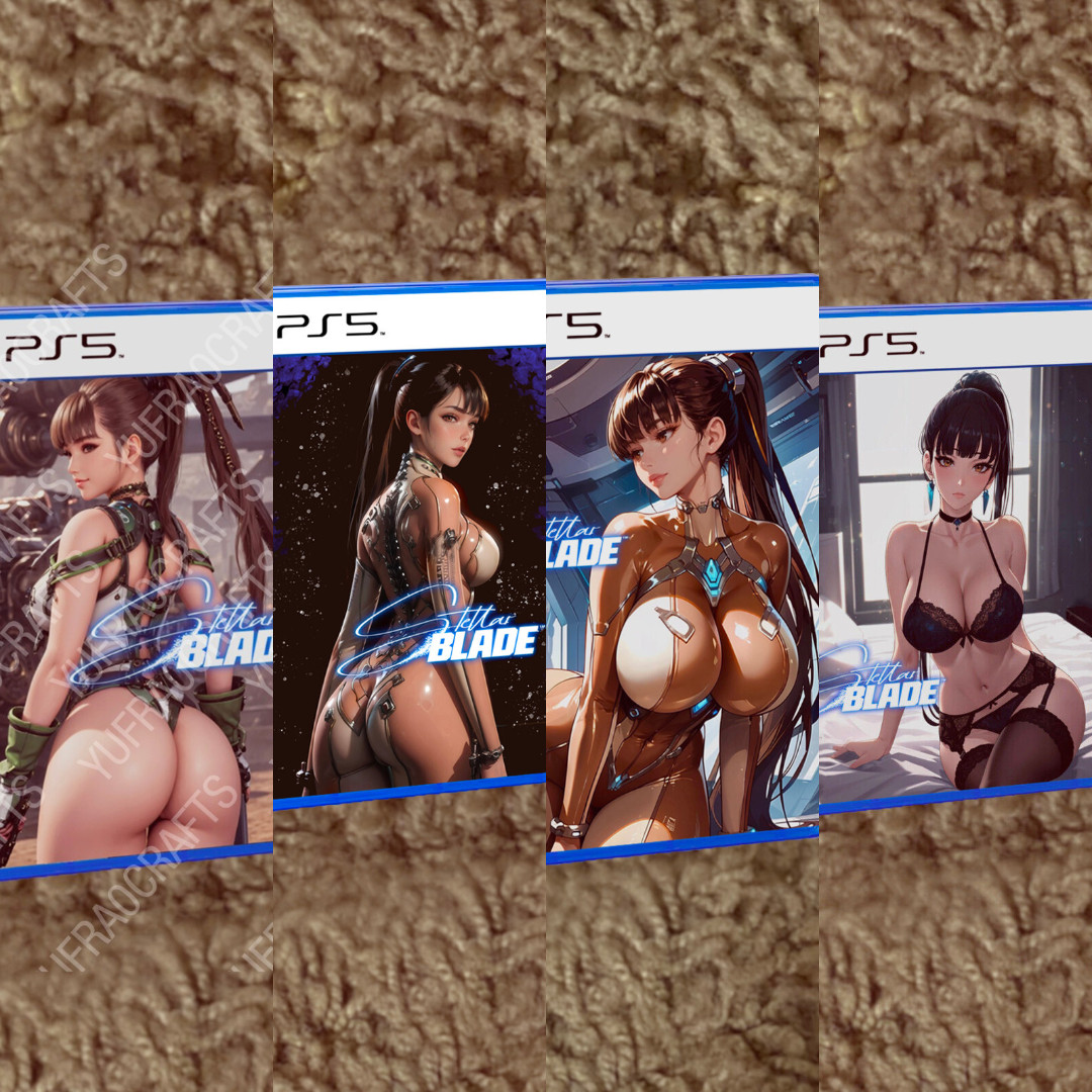 Stellar Blade Eve Standard Edition PS5 CUSTOM COVER ART & CASE - NO GAME