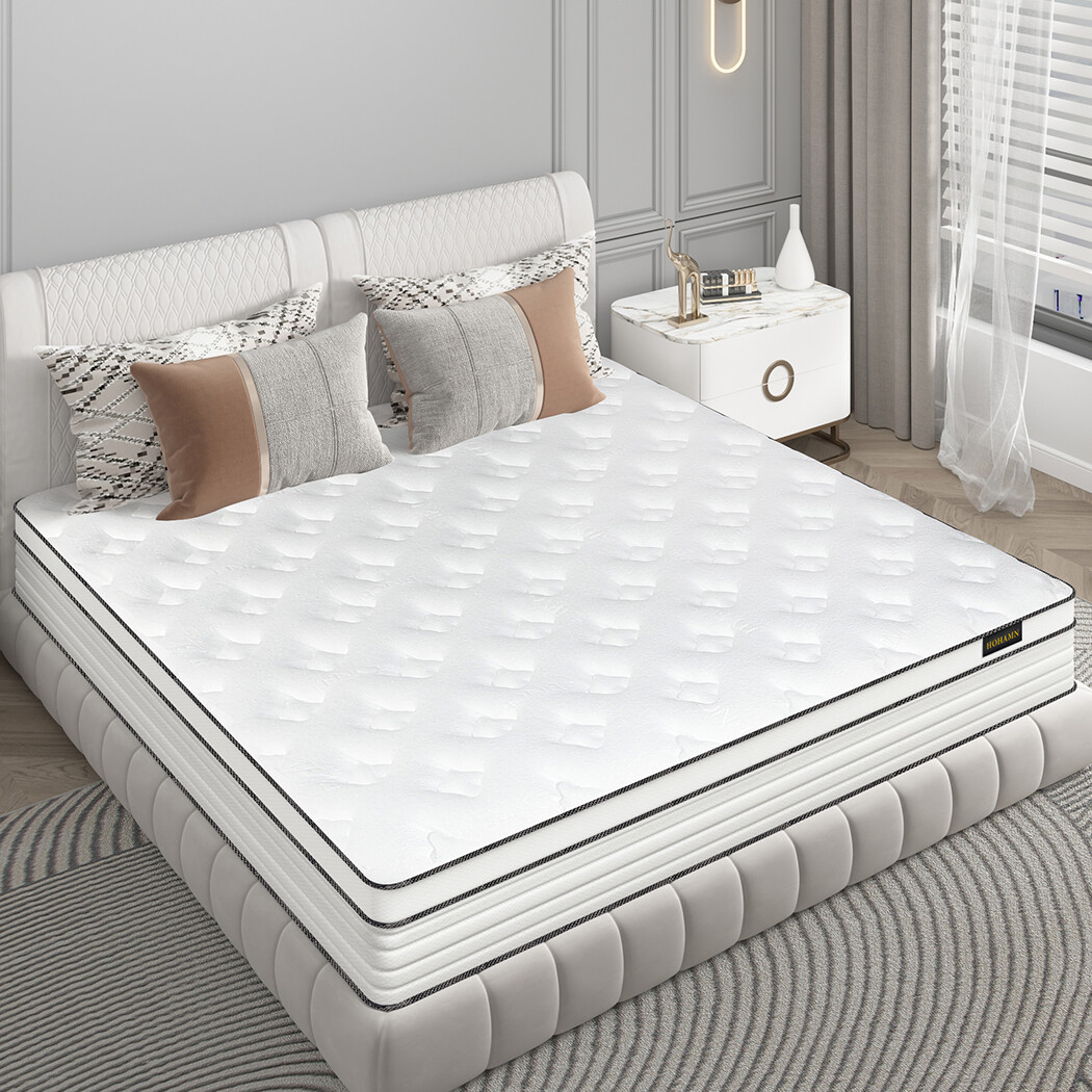 12" Mattress Full Queen King Size Gel Memory Foam Hybrid Spring Bed in a Box