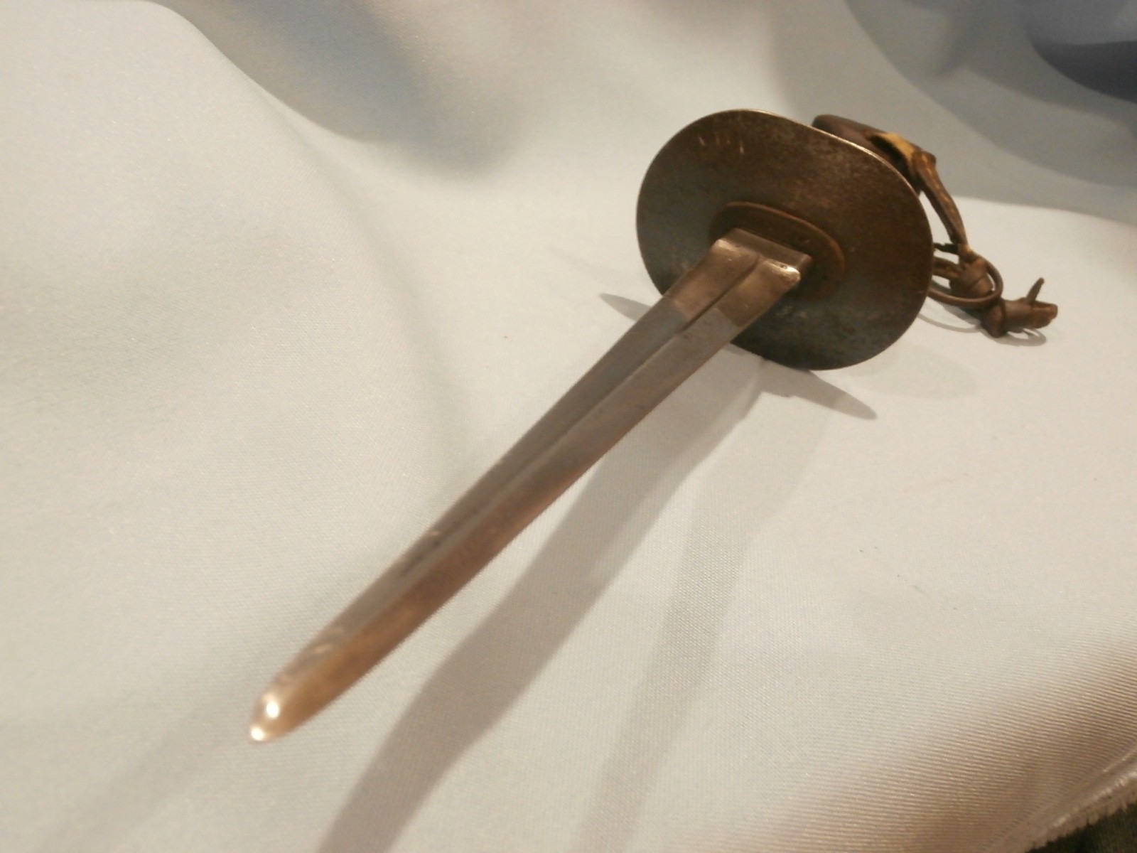 WWI BELGIAN FIGHTING KNIFE PLUS WWI BELGIAN TRAINER SET OF TWO RARE!