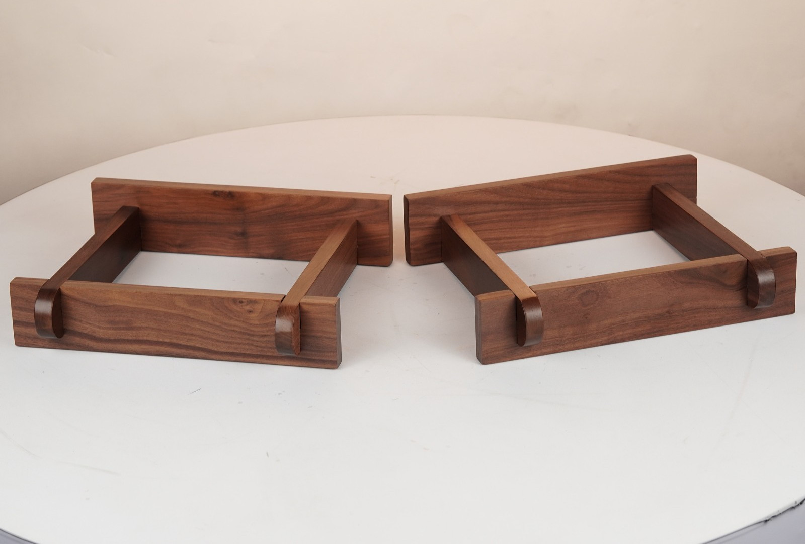 WRS425 Walnut Wood Speaker Stands (Pair) – for 12" Vintage Speakers-10 year WRT