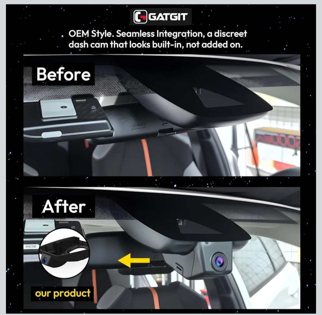 4K Dash Cam fit for Toyota RAV4 2022-2025 LE Limited SE & More, 2160p HD, 5.8Wif