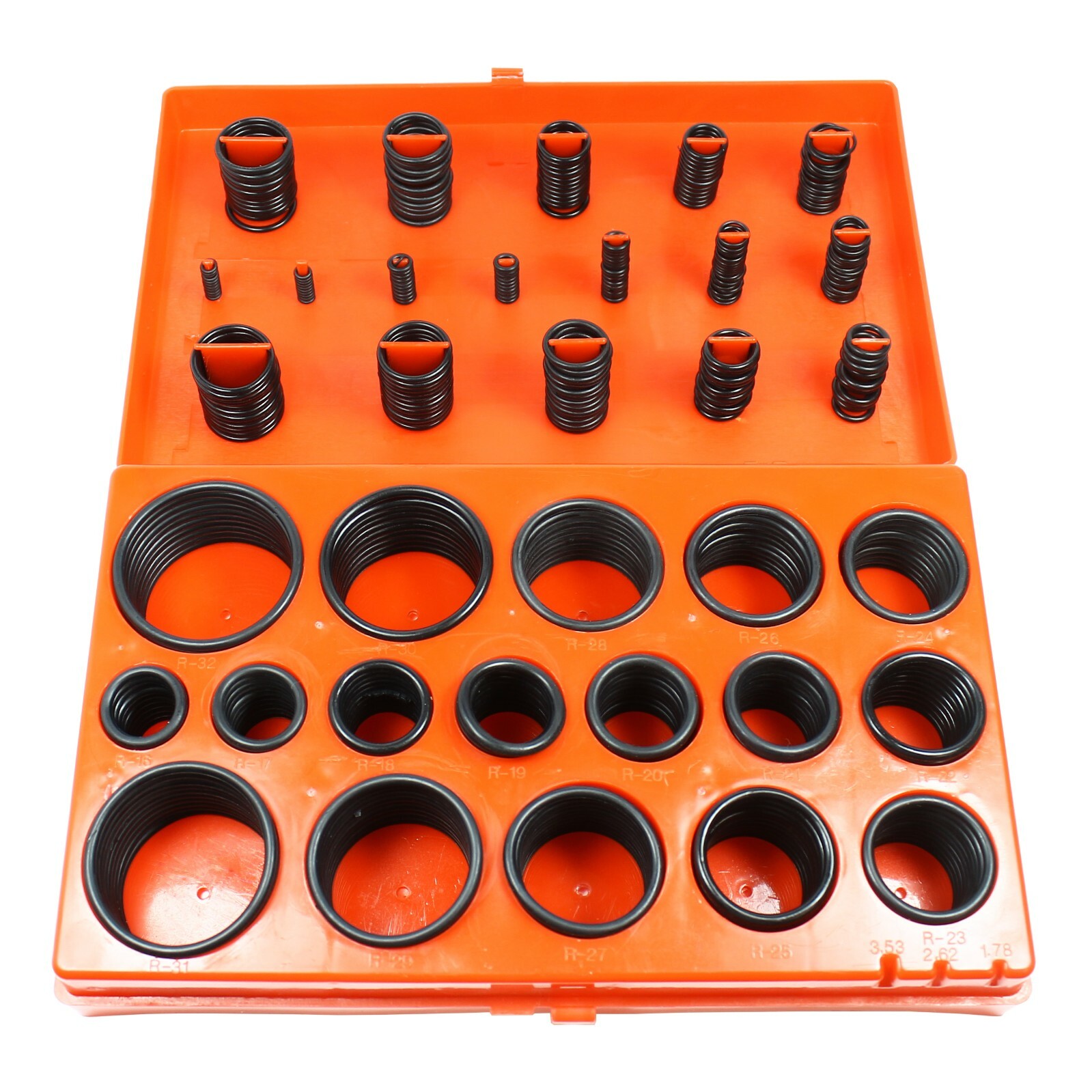 419 PCS Universal O Ring Assortment Set Metric Oil Proof Kit 32 Size O-Ring Case