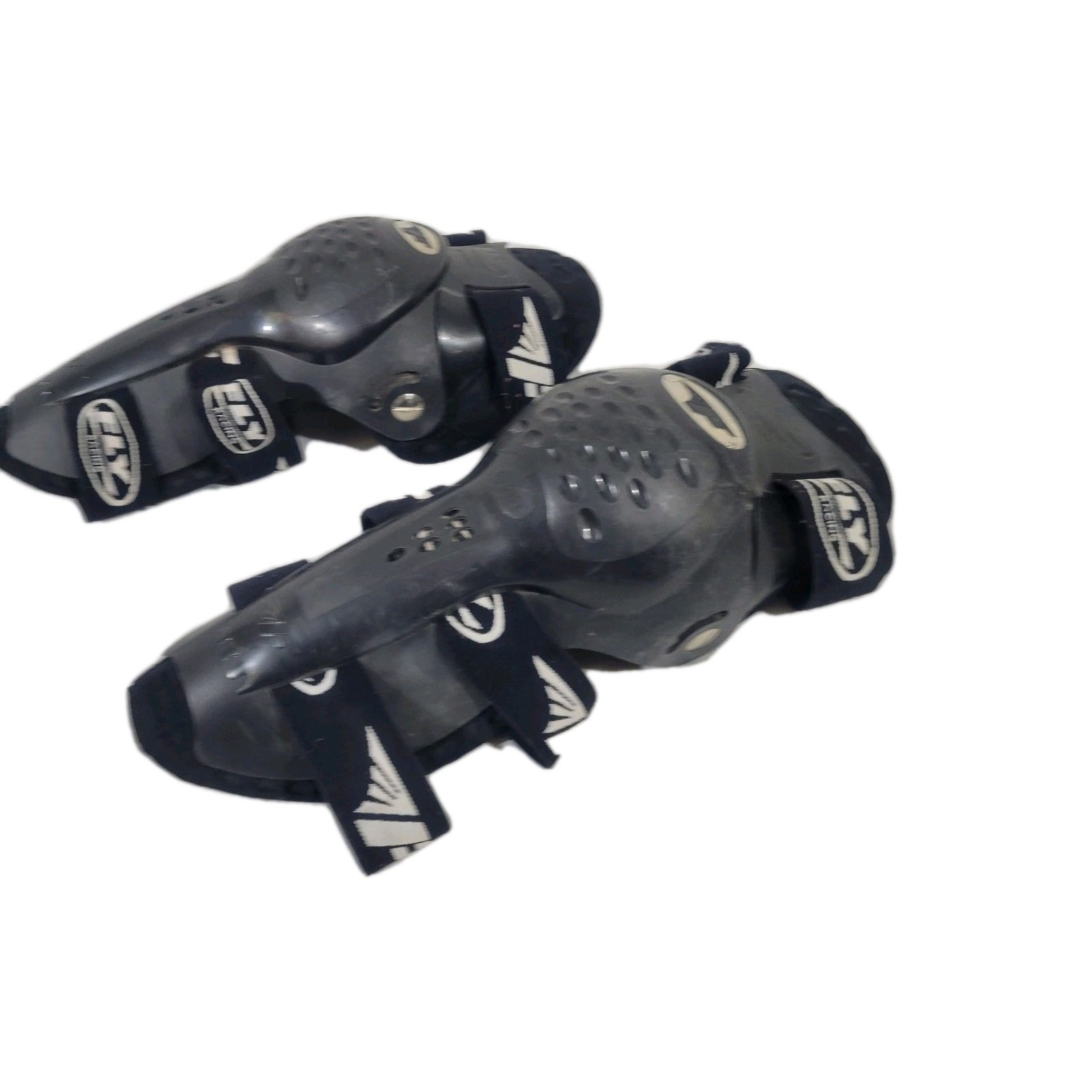 Fox racing race knee shin guards MX Moto ATV Black Size Adult