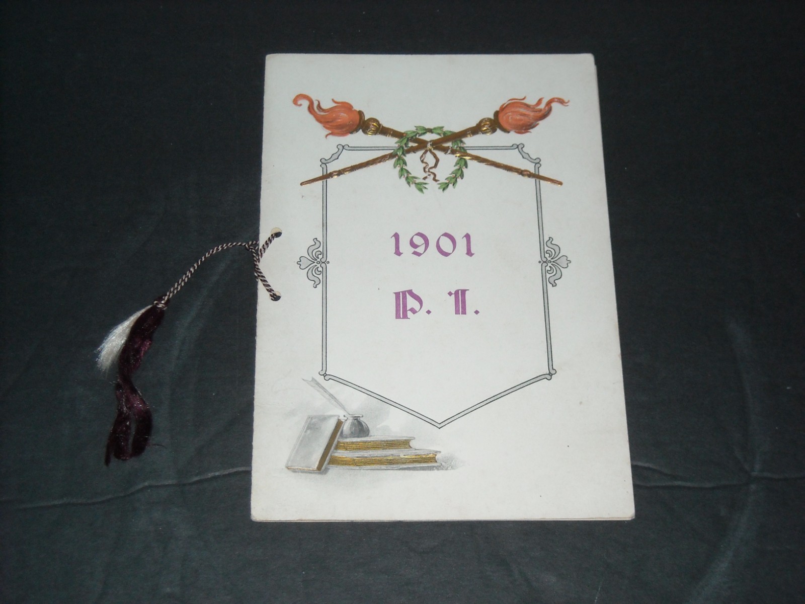 Antique 1901 Pennell Institute Graduation Exercises Program Gray,Maine