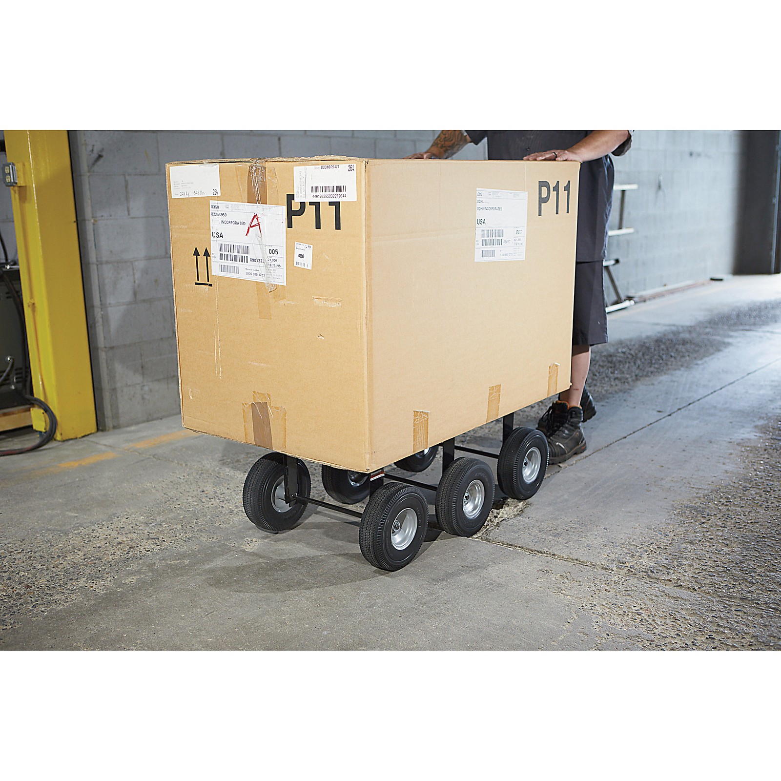Klutch 1200-Lb. Capacity 6-Wheel All-Terrain Dolly