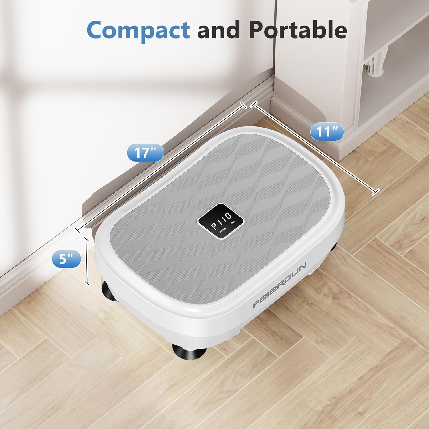 Vibration Plate Exercise Machine, Whole Body Workout Vibrate Fitness Platform,