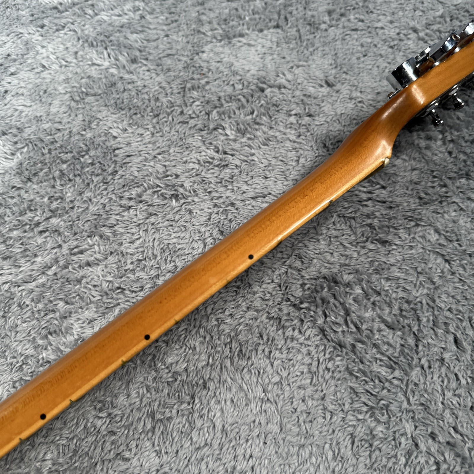 Vintage Squier by Fender Stratocaster Loaded Neck 22 w/Upgrades Wooden USA MADE