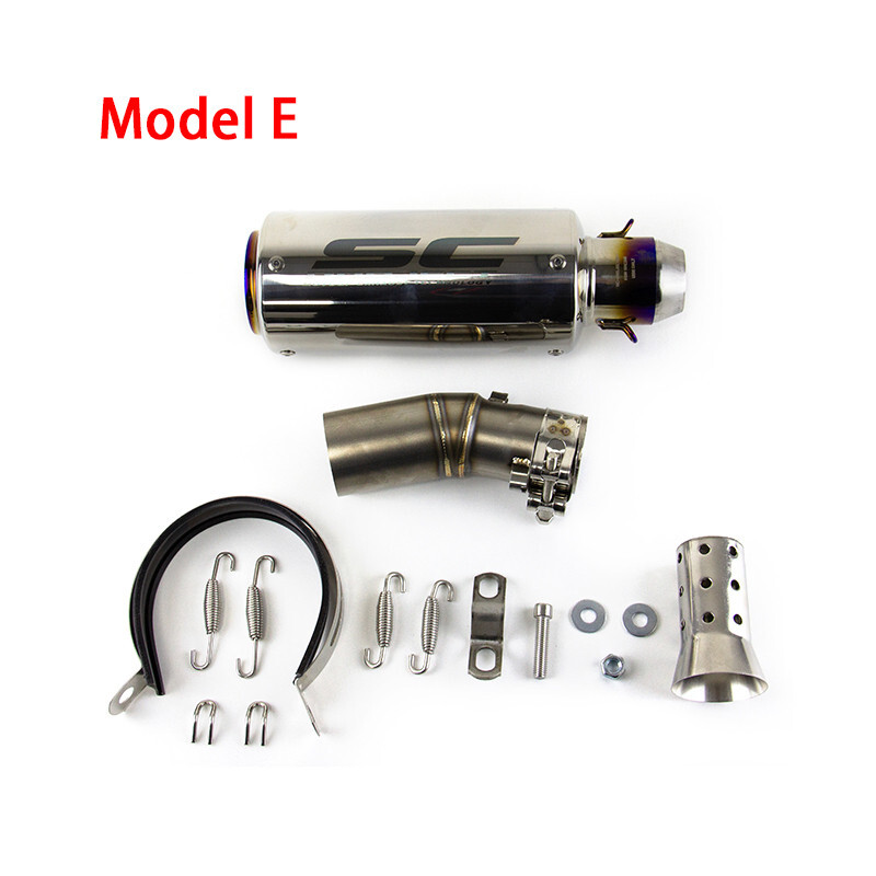 For CF-Moto 450SR 450SS 450NK All Years Black Muffler Tips Exhaust Mid Link Pipe