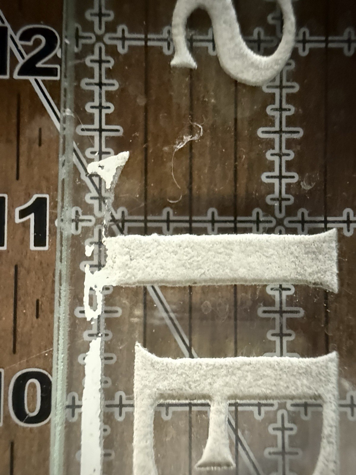 Clark's Teaberry Gum Clear and White Glass Advertising Glass Sign Display