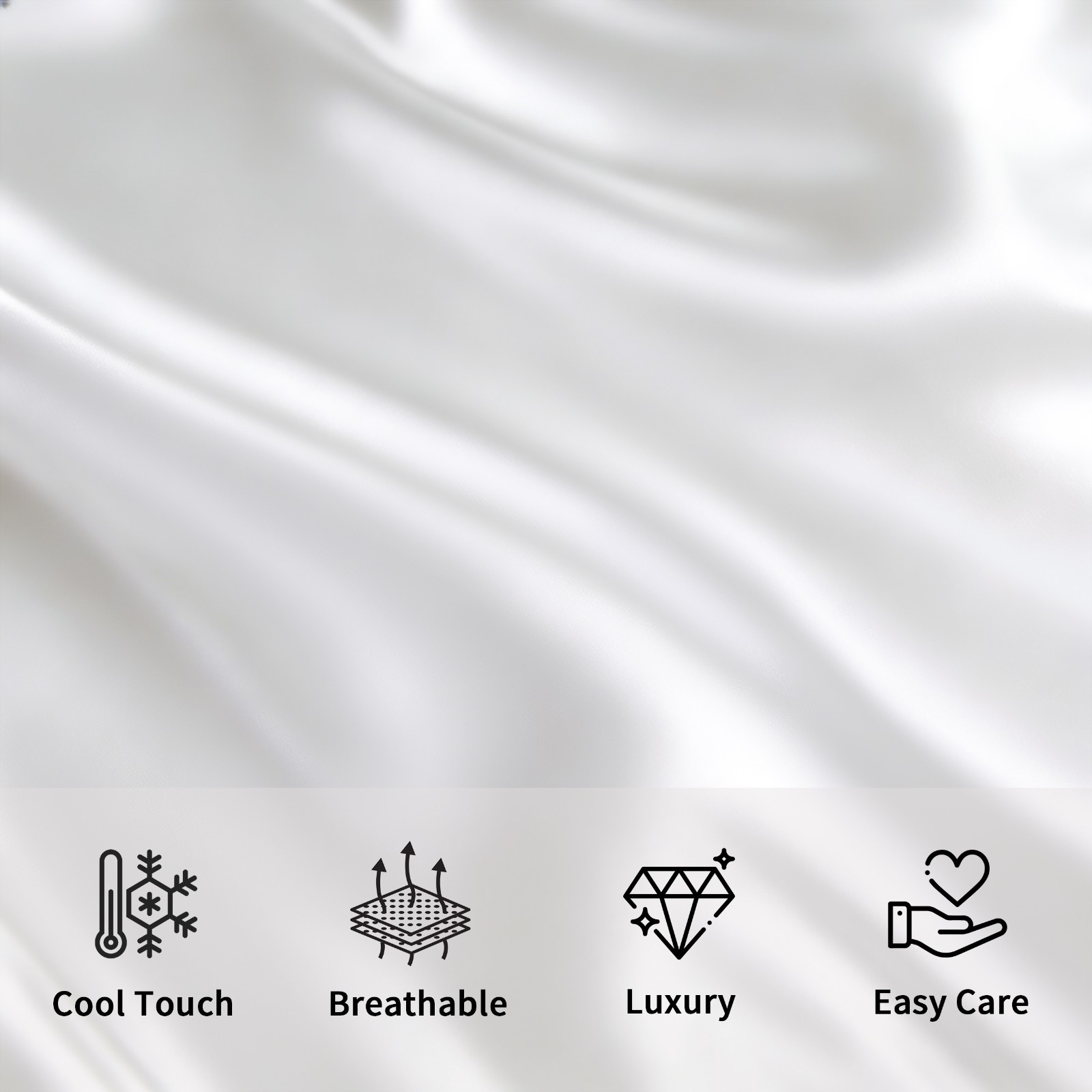 Super Soft Silky Satin Body Pillowcase, All Colors, 20x54 Inch Long Pillow Cover