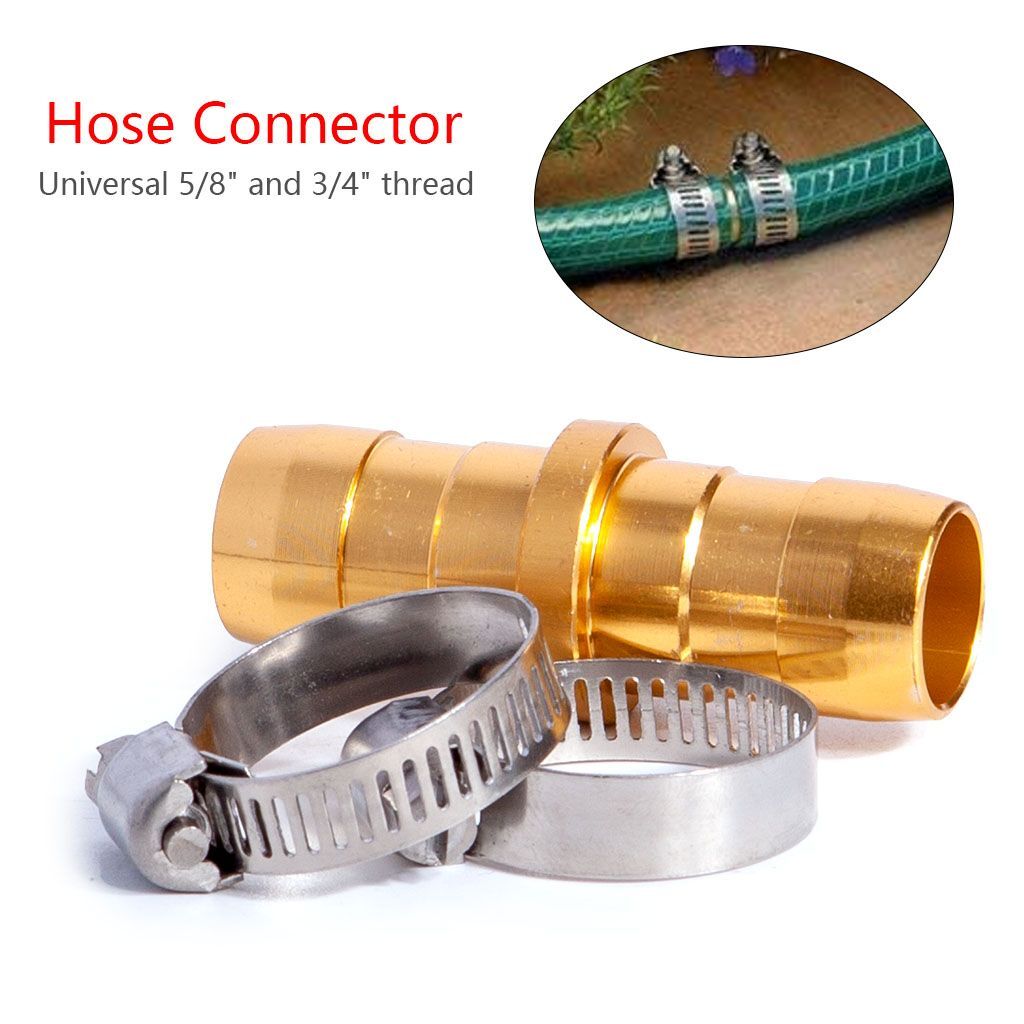 Garden Hose Repair Mender Kit Hose Connector 3/4" 5/8" Male Connector Clamp 2022