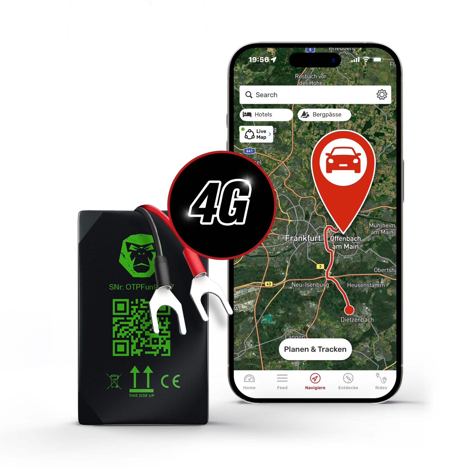 Tracer | 4G | Car | Motorcycle | Bike | Truck | GPS Tracker | Theft | Live T