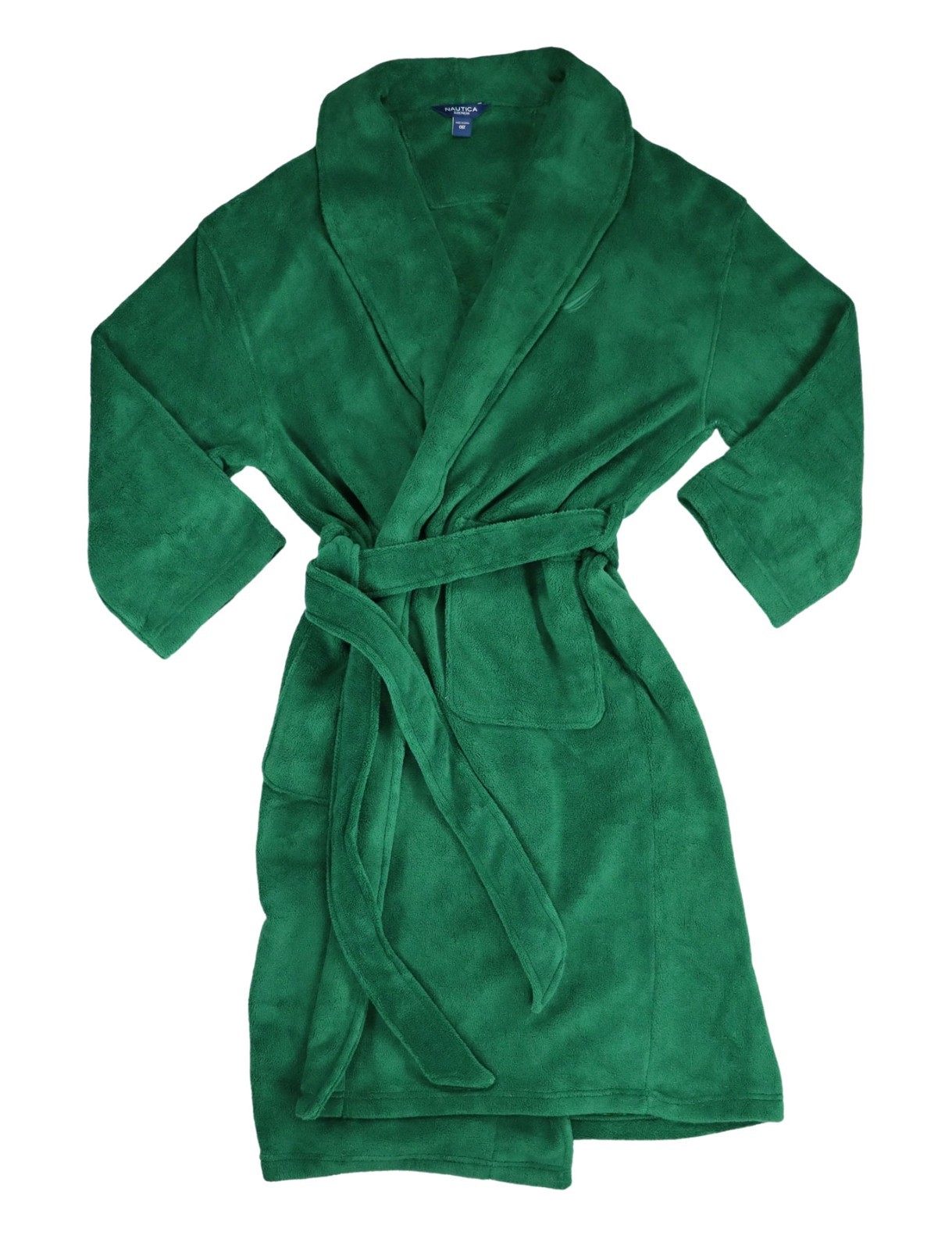 Nautica Plush Fleece Belted w/Pockets Men's Bathrobe OSFM NWT Pick Color/Pattern