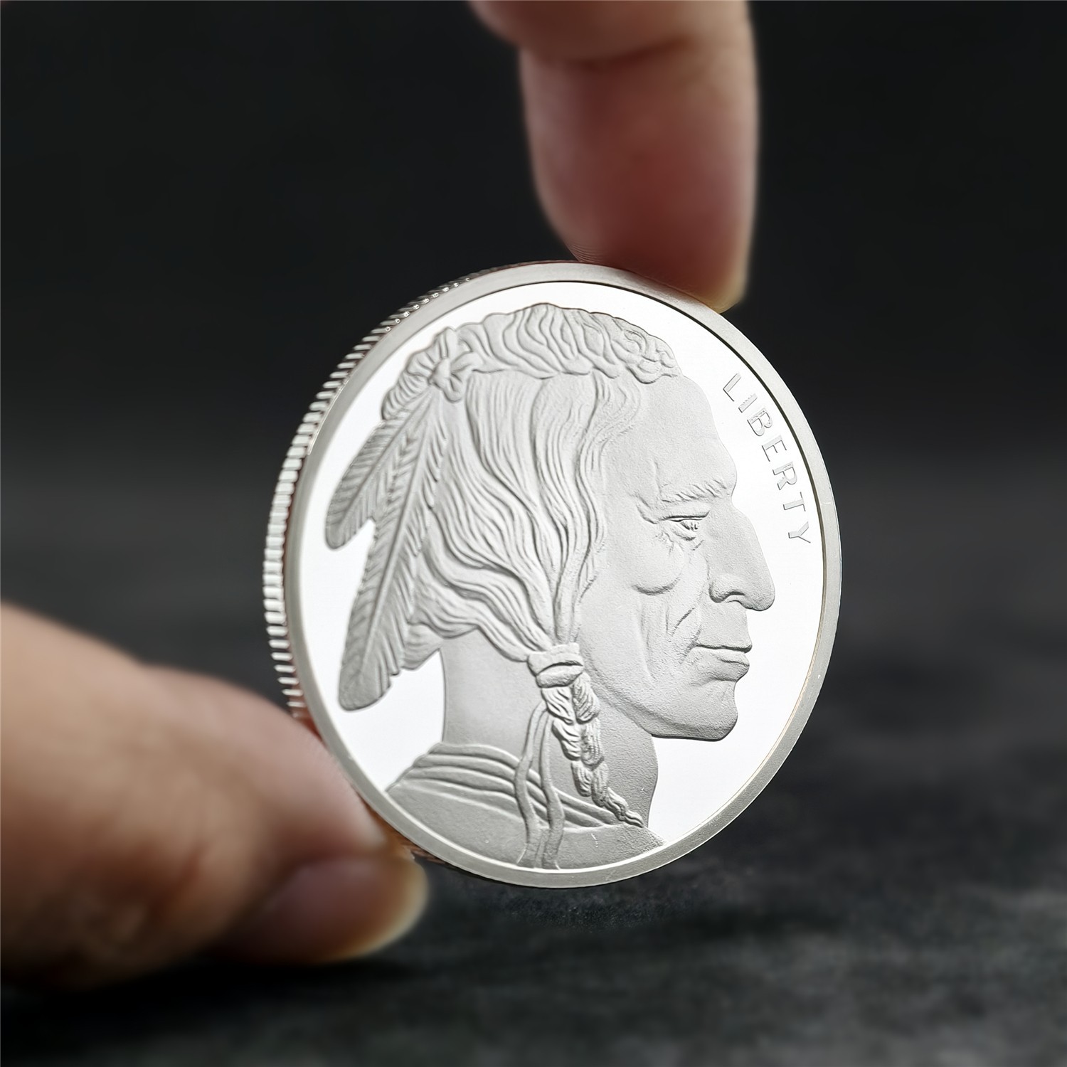 Random Mint 1-oz Silver Buffalo Round BU