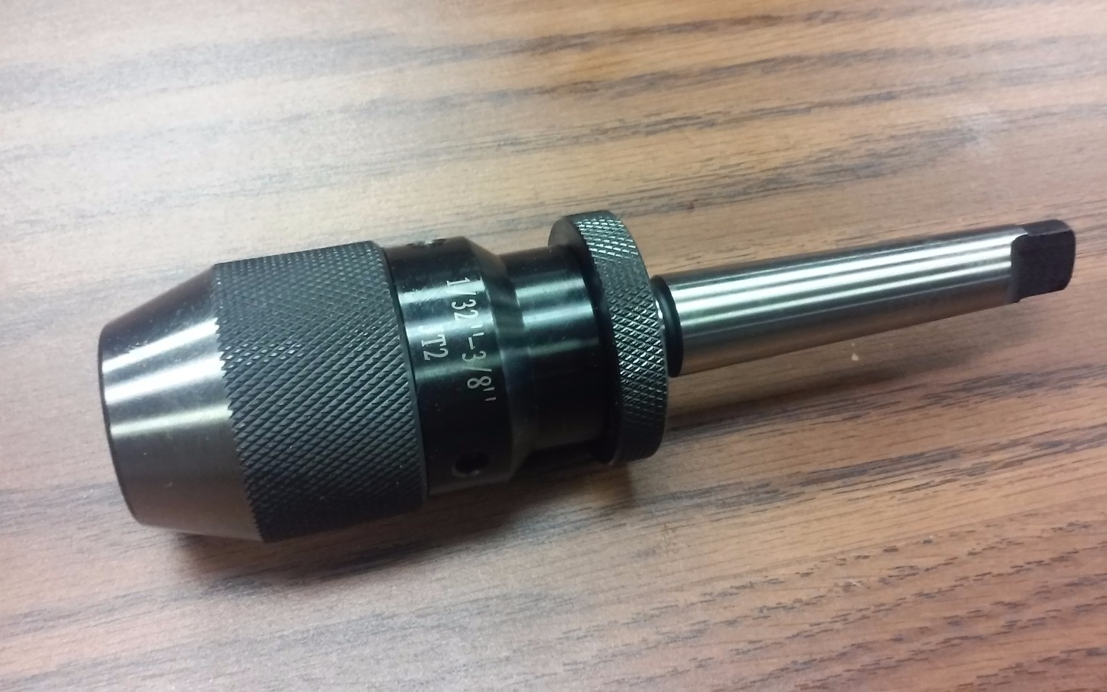 CME/HARVEST 3/8" heavy duty KEYLESS DRILL CHUCK W. MT2, Morse Taper 2 shank--NEW