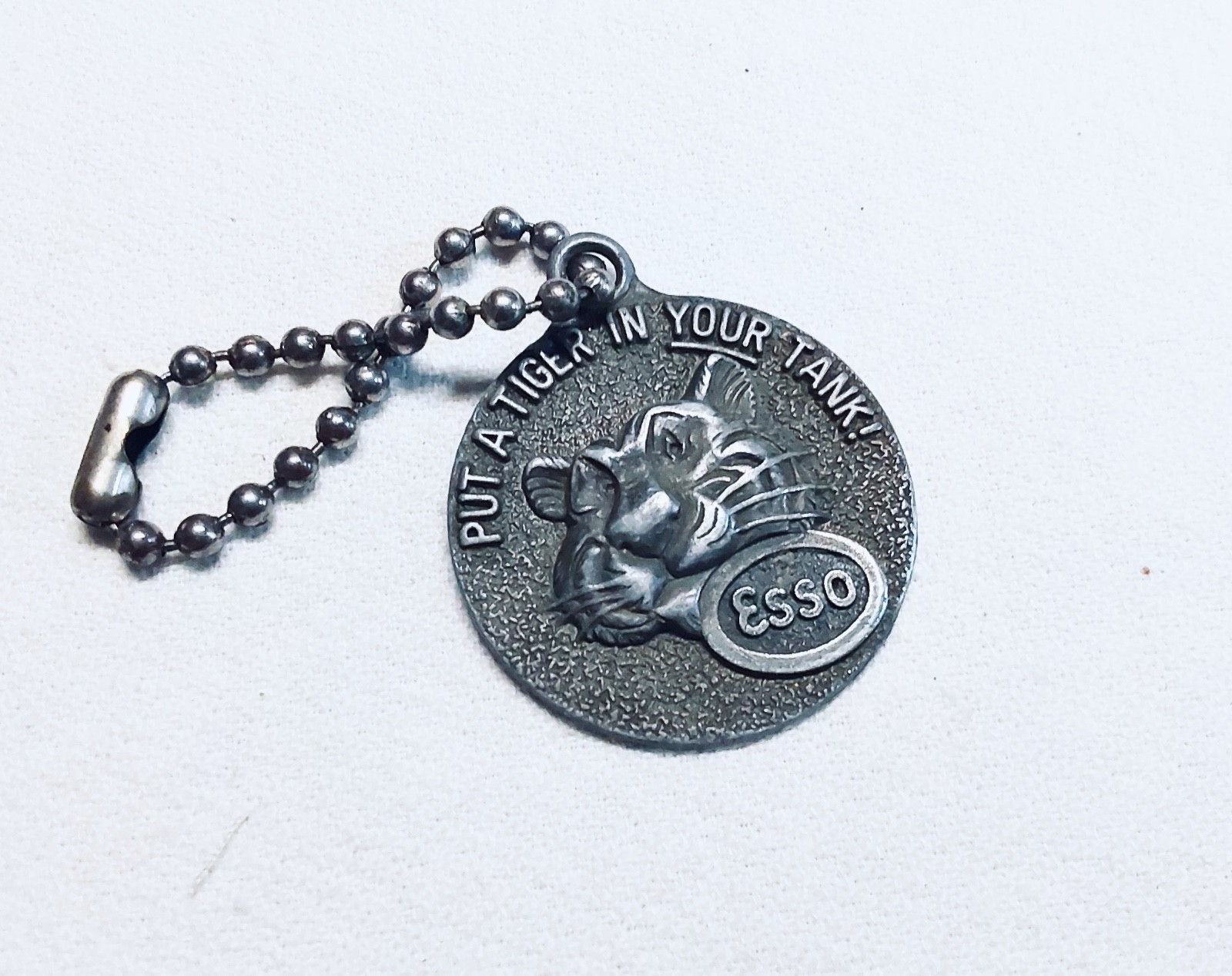 Houston, Texas TX Esso Put A Tiger In Your Tank Esso Keychain Key Fob Tag