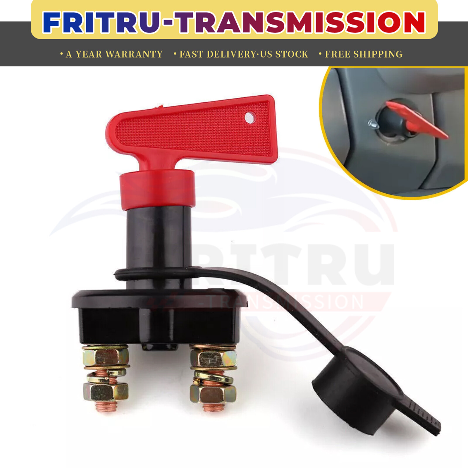 Battery Disconnect Switch Marine Cut/Shut Off 200/1000 Amp Ship Boat RV Boat ATV