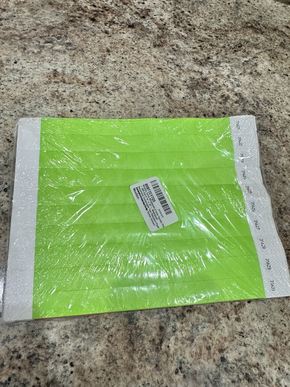 Waterproof 6 Color 600 Count Wristbands for Events