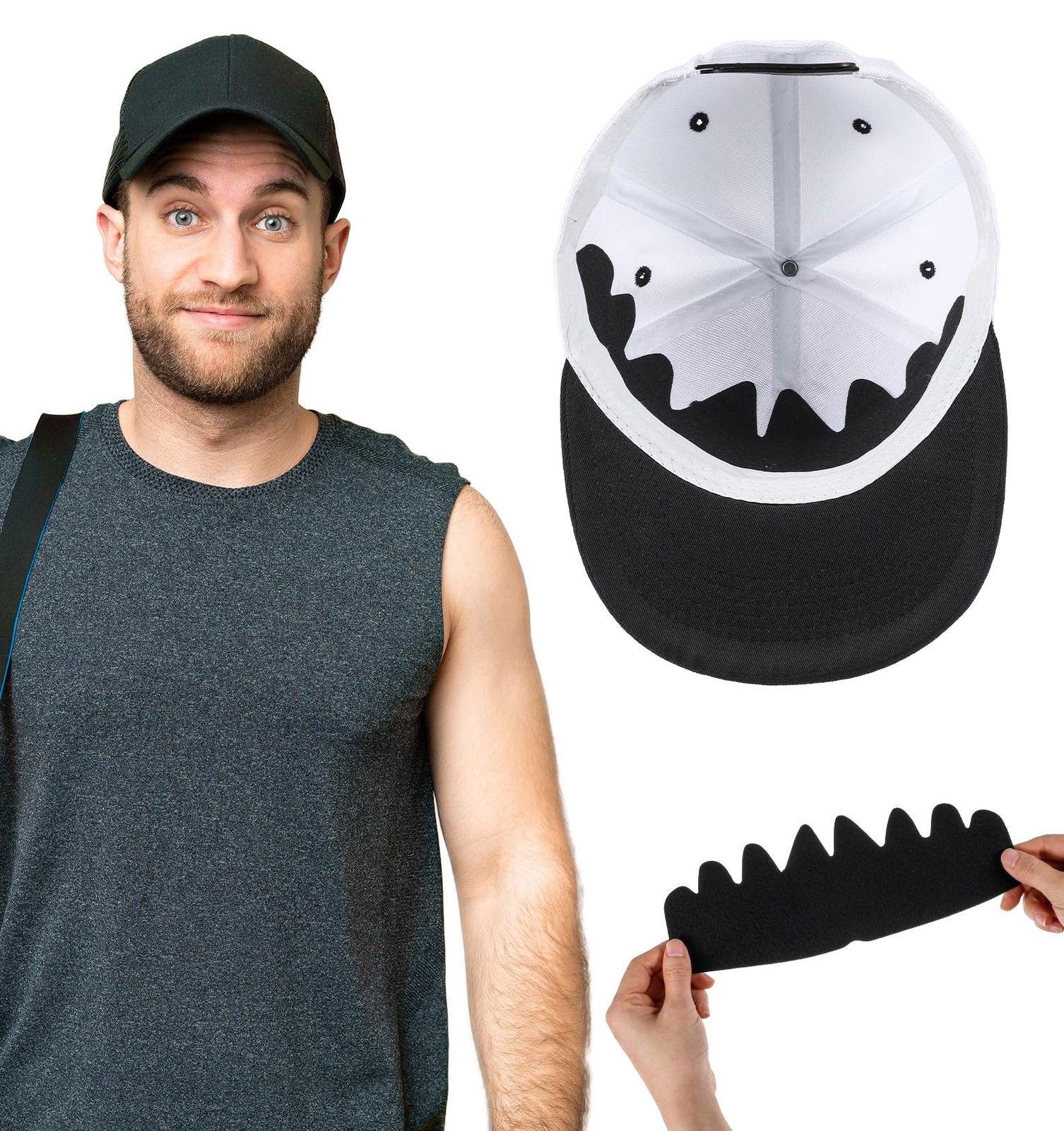 12 Pcs No Sweat Hat Liners for Men, Protection Baseball...