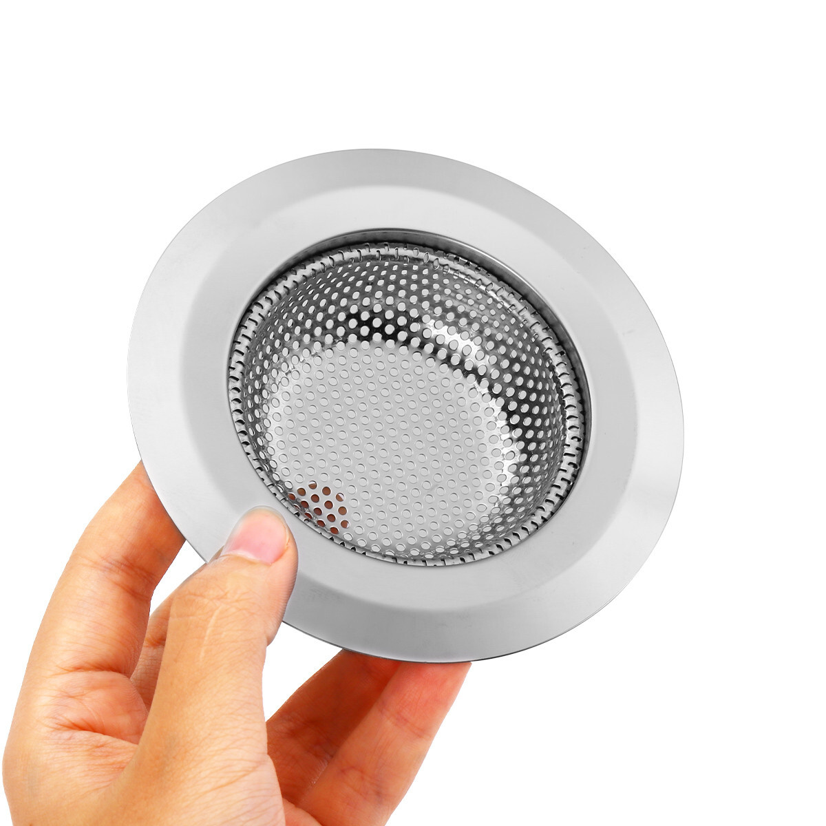 2PCS 4.5" Kitchen Bathroom Sink Strainer Stainless Steel Filter Drain Strainer