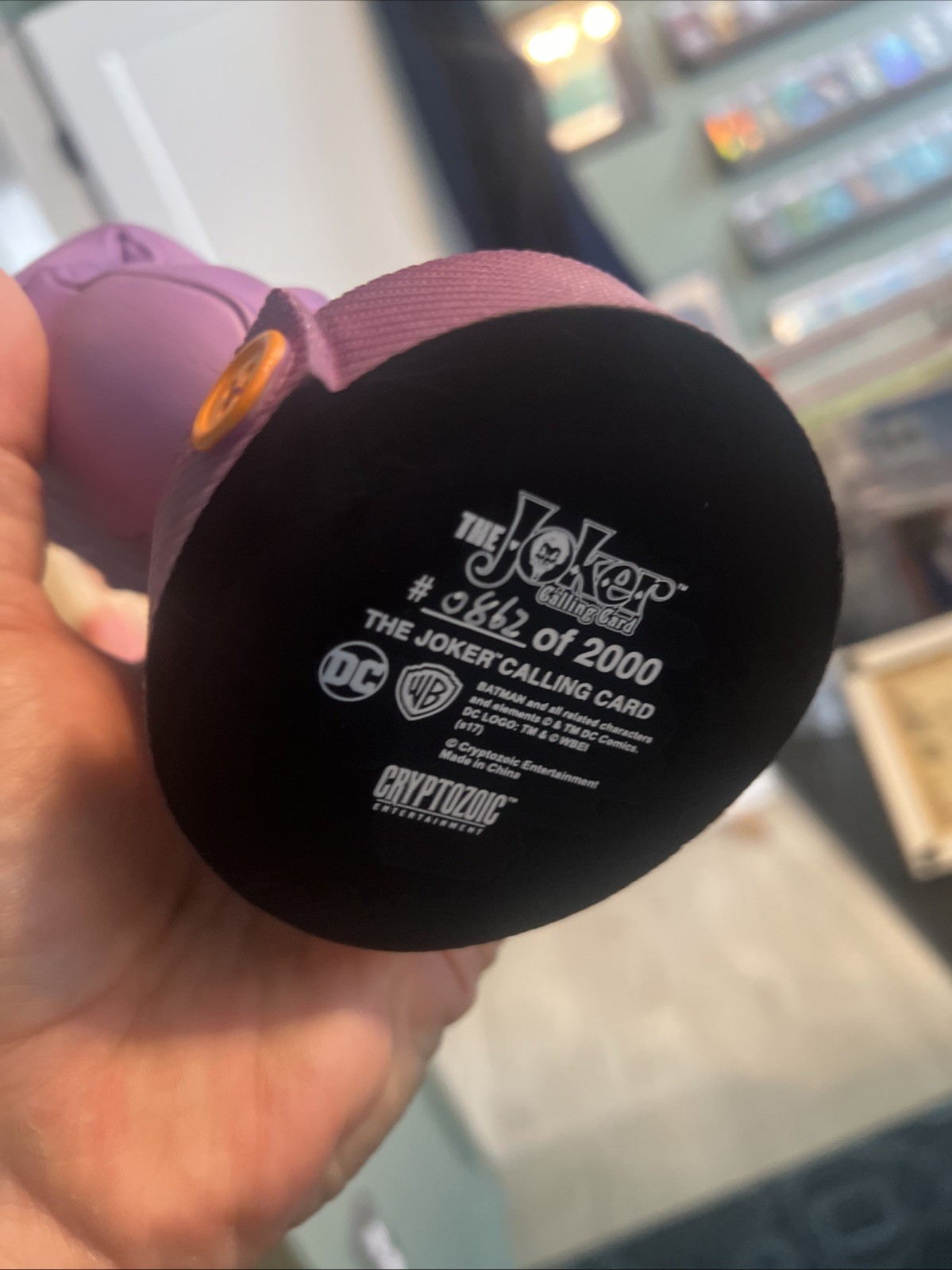 DC Comics The Joker Calling Card 2017 Cryptozoic Limited Edition 862/2000 W/BOX