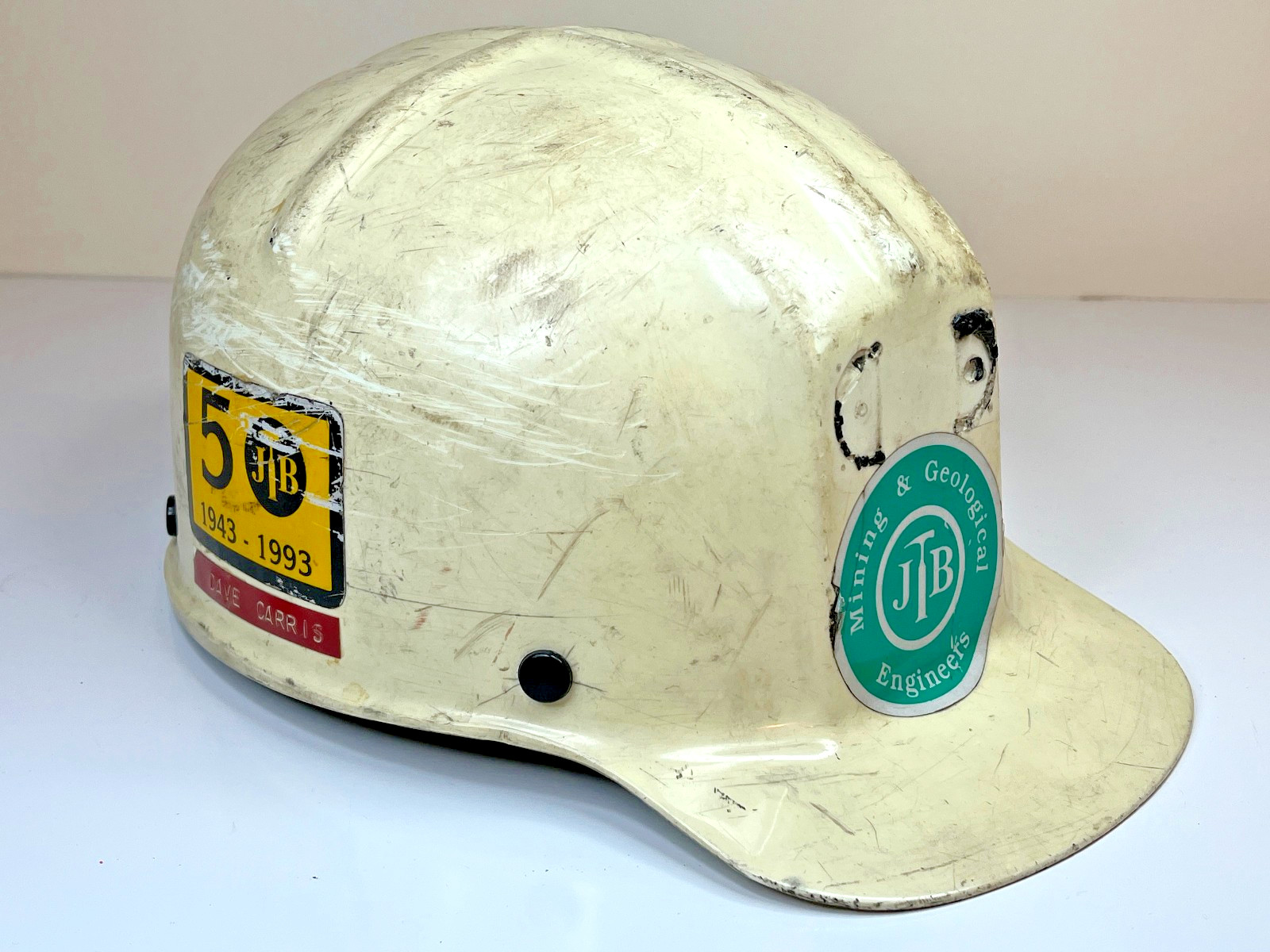 MSA Comfo-Cap Low Vein Coal Mining Hard Hat Vintage Prop 1977