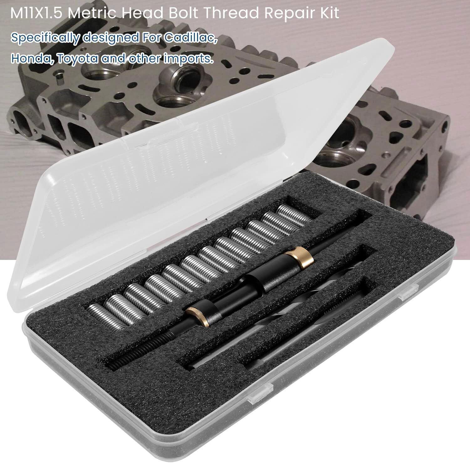 M11 x 1.5 Head Bolt Thread Repair Kit 35119S For Honda Toyota Ford GM Nissan KIA