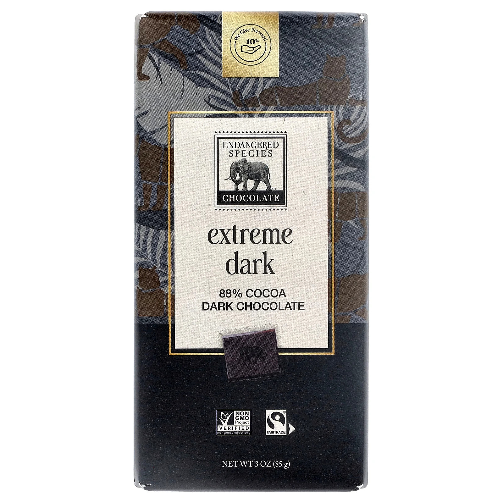 Extreme Dark Chocolate, 88% Cocoa, 3 oz (85 g)