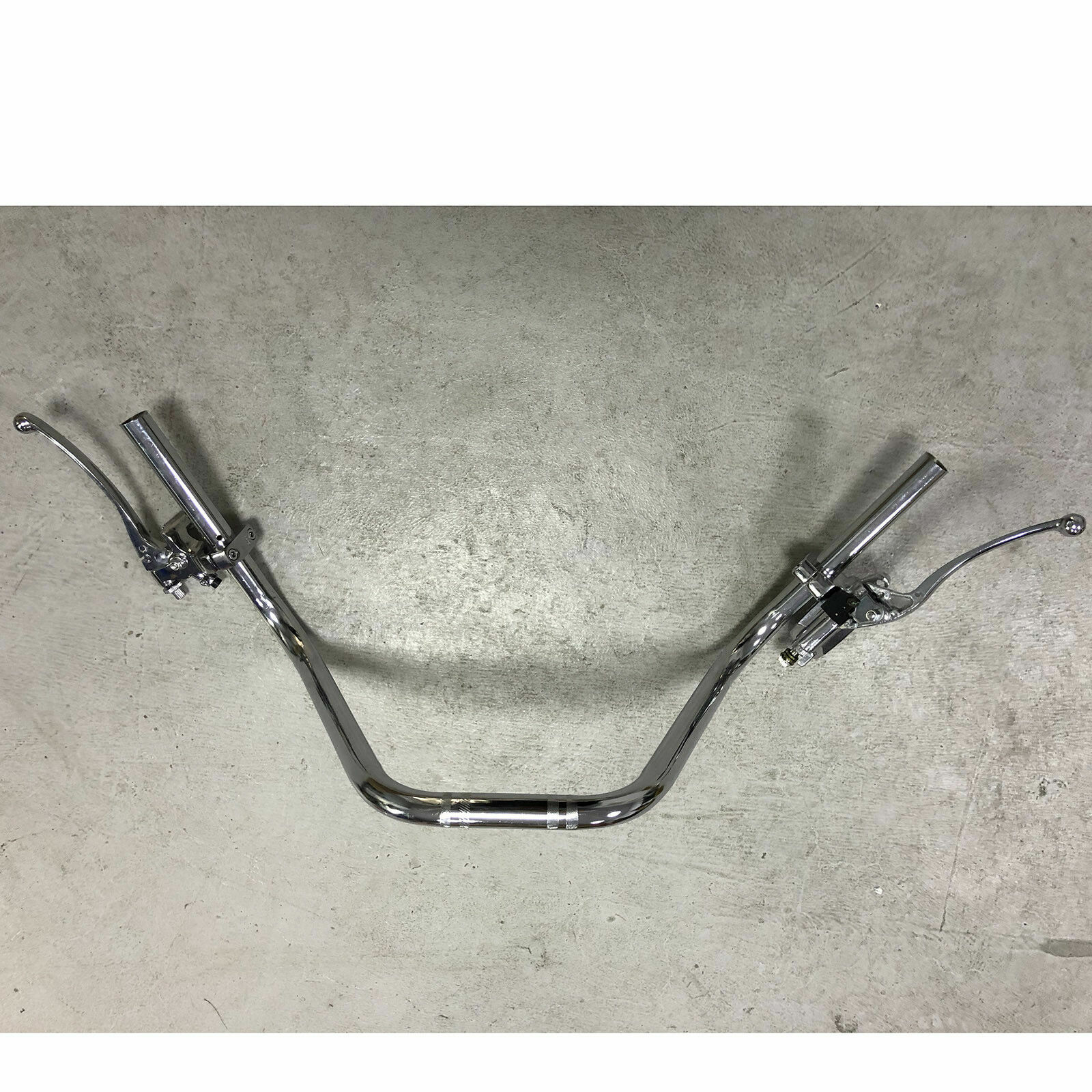 1" Motorcycle Handlebar Hydraulic Brake Master Cylinder & Clutch Lever Chrome