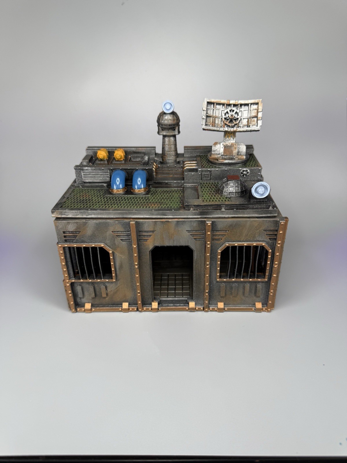Painted Satellite Installation Station War hammer 40K Inspired Terrain Kill Team