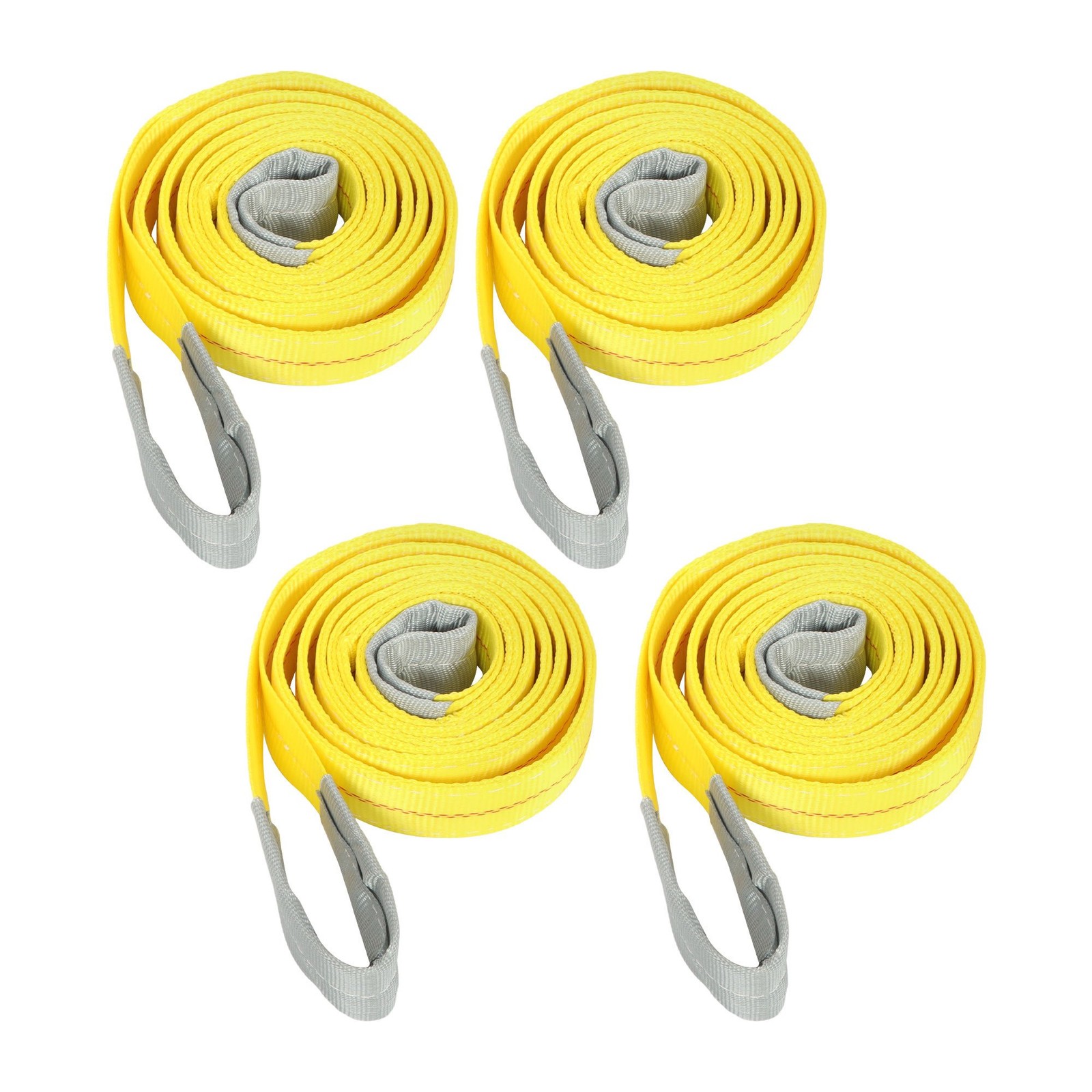 4 Pack Lift Sling Straps 10Ft X 2In 14000 lbs Lifting Slings Crane Towing Straps
