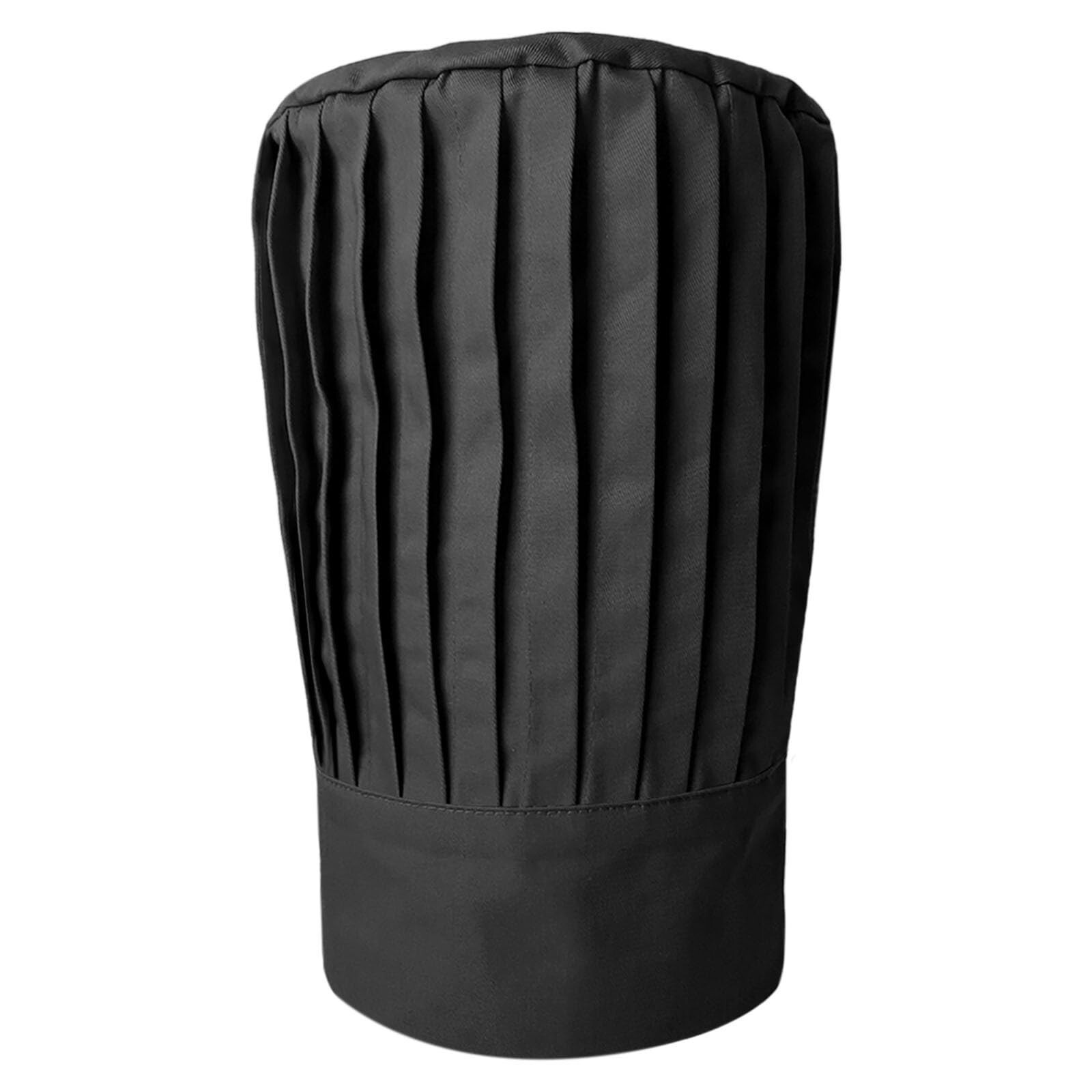 Tall Chef Hat Black. One Size Fits Most.
