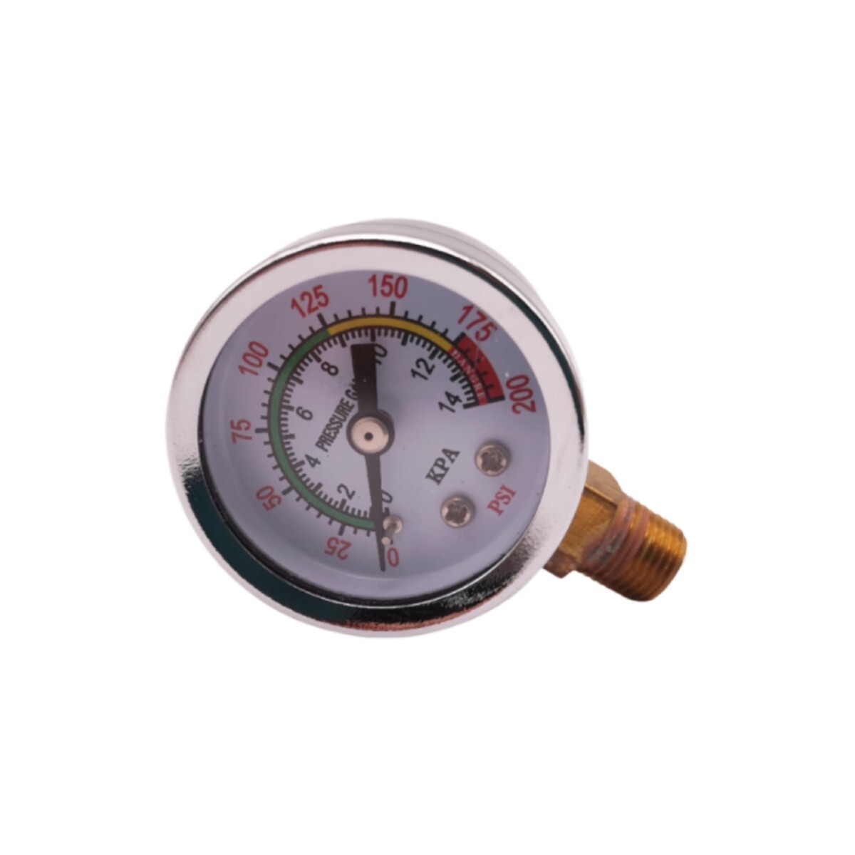 2 pcs Air Compressor Pressure Gauge 0-200 PSI 1/8" NPT Side Mount 1.5" Face