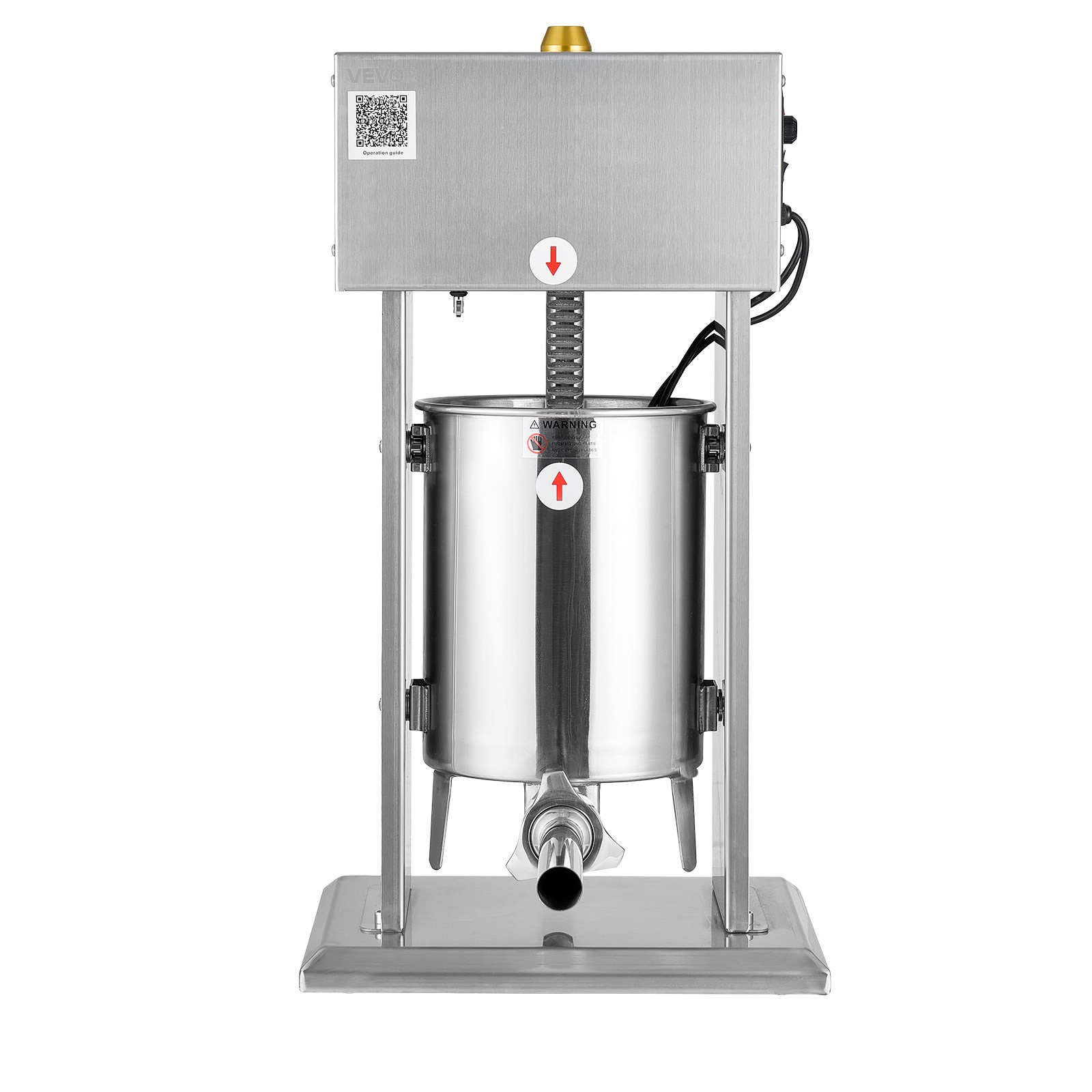 VEVOR Electric Sausage Stuffer 22 LBS / 10 L with 4 Tubes for Commercial & Home