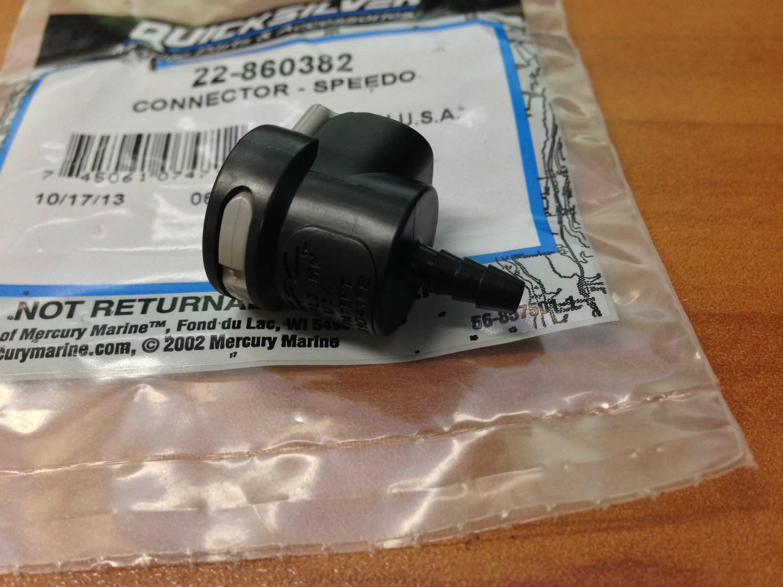 NEW OEM MerCruiser Alpha I one gen 2 II Speedometer Speedo Connector 22-860382