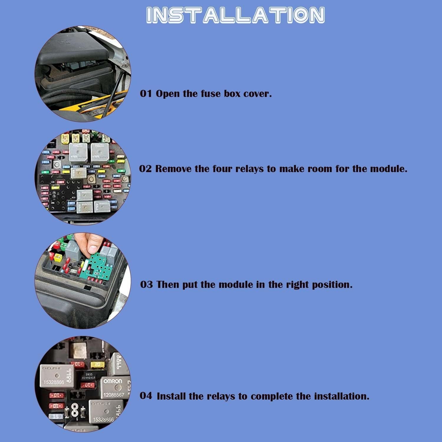 6 High Mod Headlight Module for 2003–2007 Chevy Silverado GMC Sierra Trucks