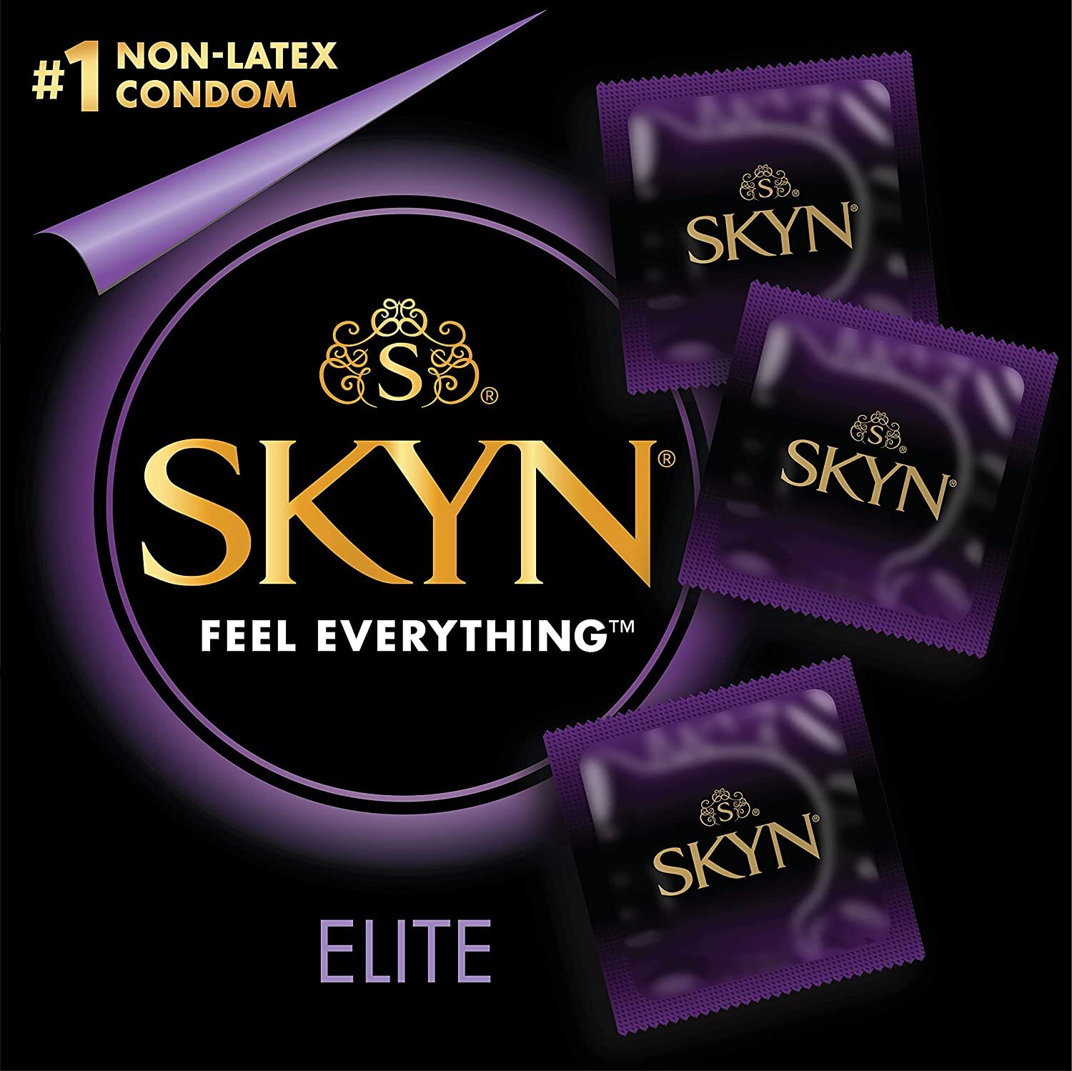 SKYN Elite Non-Latex Lubricated Condoms, 36 Count,10 count