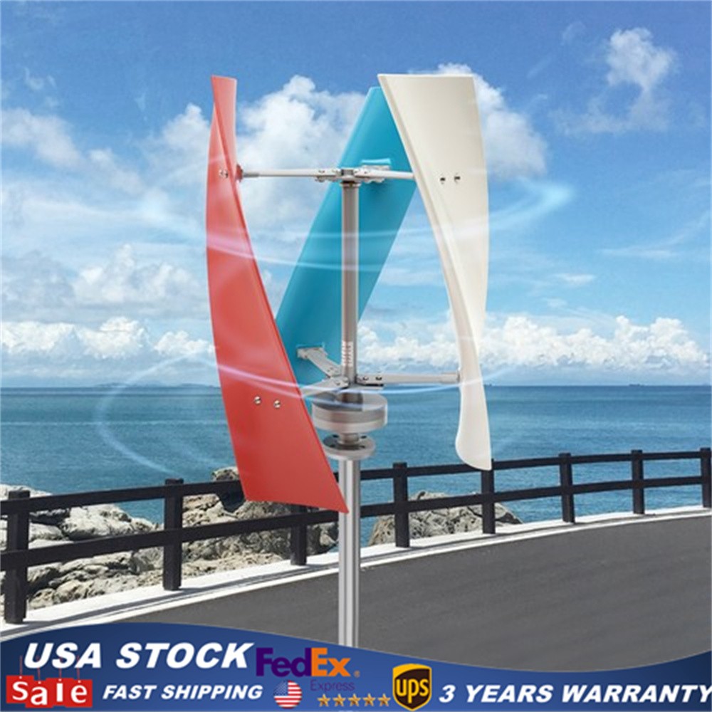 Wind Generator Power Turbine Vertical Wind Turbine 12V 3 Blades W/Controller