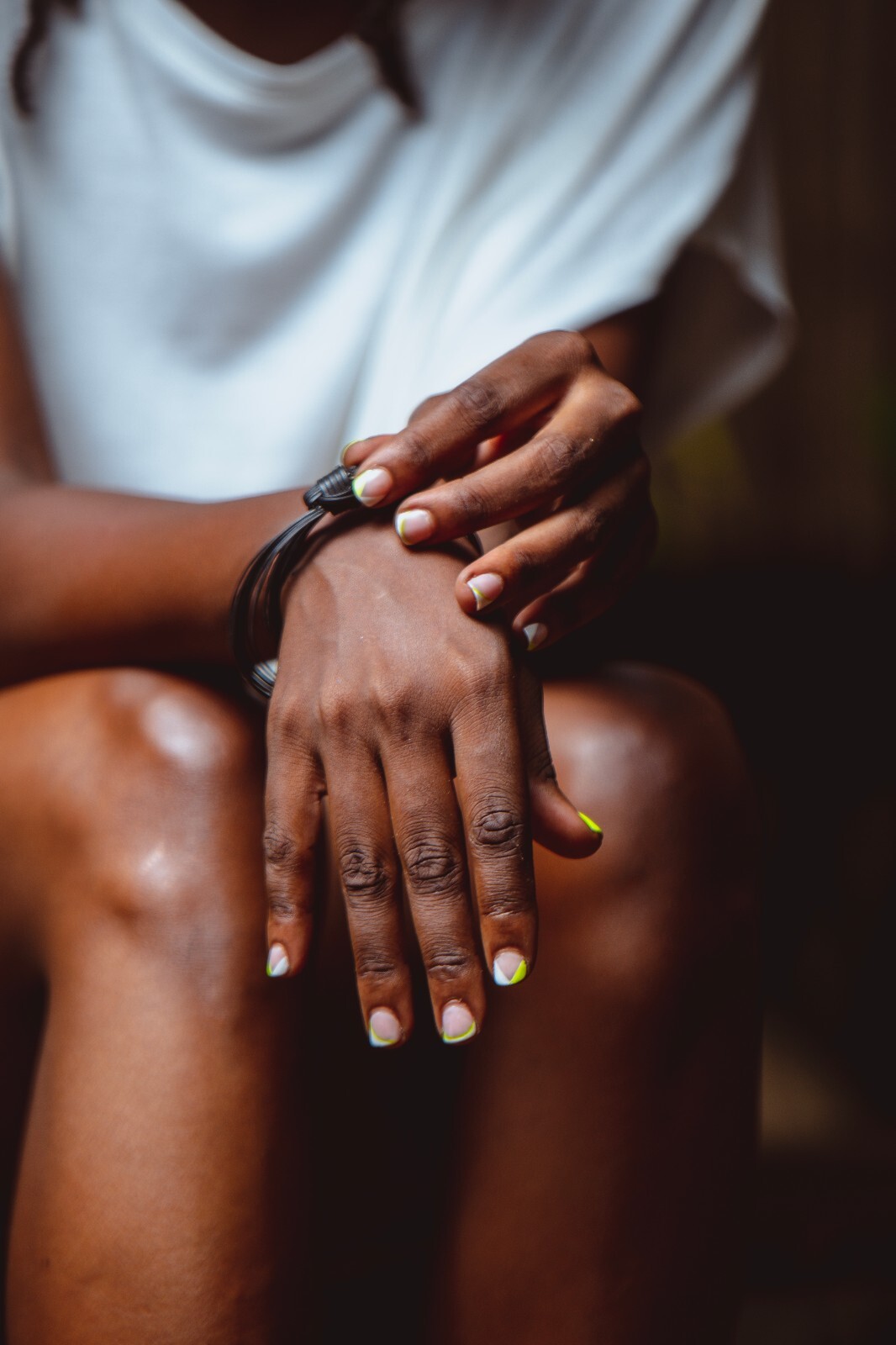 Bracelet African Plant Fiber Faux Elephant Hair Unisex Black Kenya (Pack of 2)