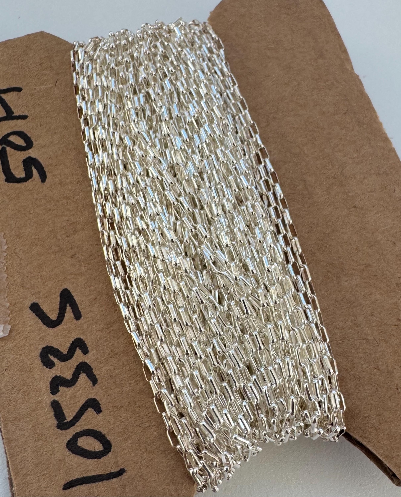 1.4mm x 3.5mm Flat Oval Rollo Chain Sterling Silver .925 by foot (C10533S)