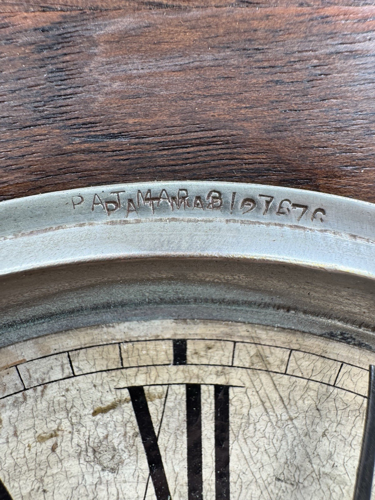 Antique 1800s WM L Gilbert Mantle Clock W/Key Tested Runs