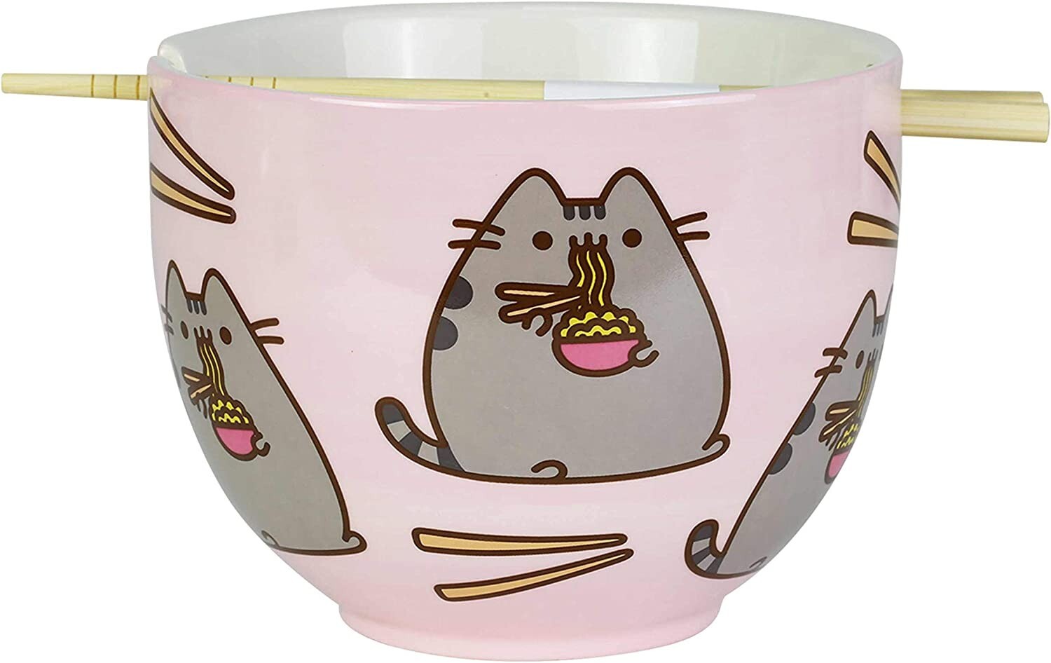Enesco 6004629 Pusheen By Our Name Is Mud Ramen Bowl And Chopsticks Set