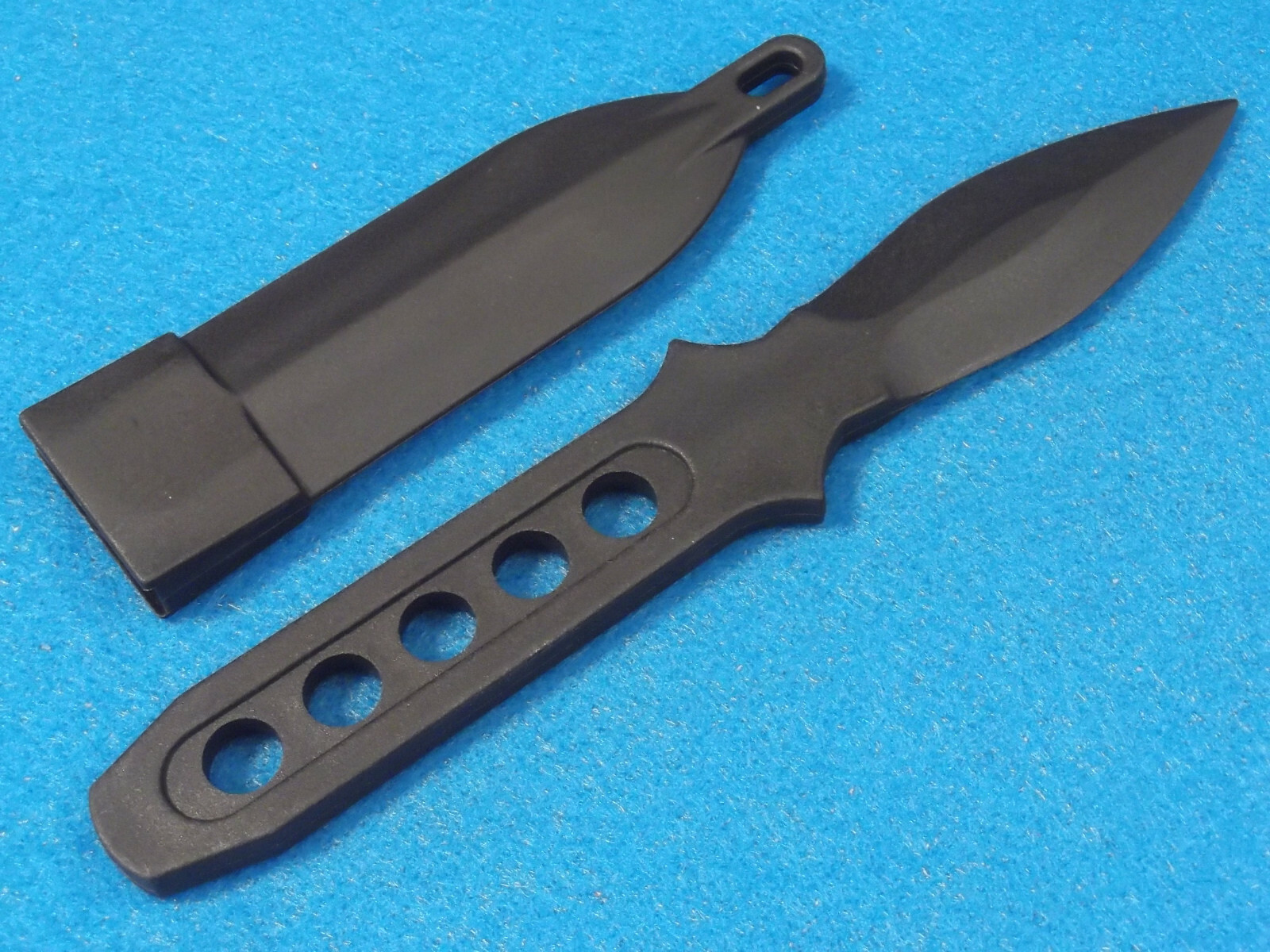 CIA Sticker Neck Knife M4257 non-metal polycarbonate double edge dagger 7" NEW!