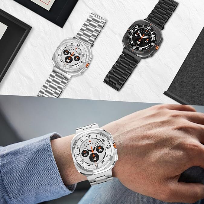 Stainless Steel Band for Samsung Galaxy Watch Ultra 47mm 2024 Bracelet Strap