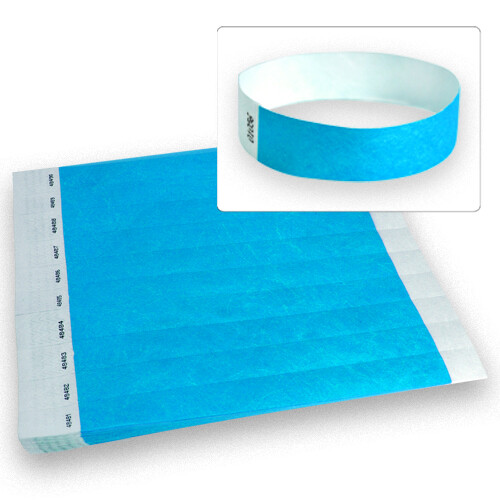100,000 3/4”Tyvek Wristbands-Choose Your Color-Wholesale,Events,Clubs,Security