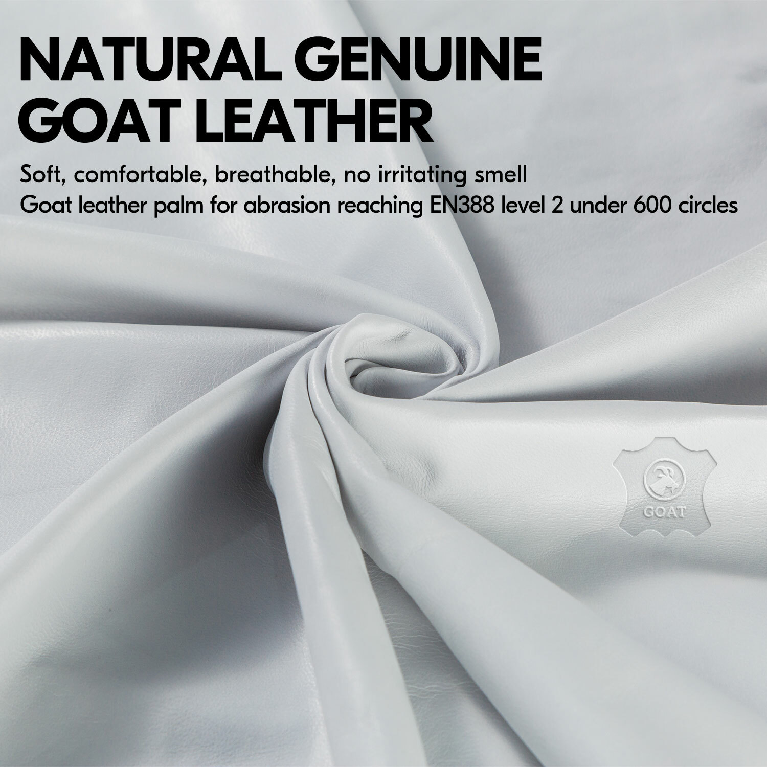 Vgo 1 Pairs Ladies' Goatskin Leather Gardening Gloves (Blue/Purple, GA7454)