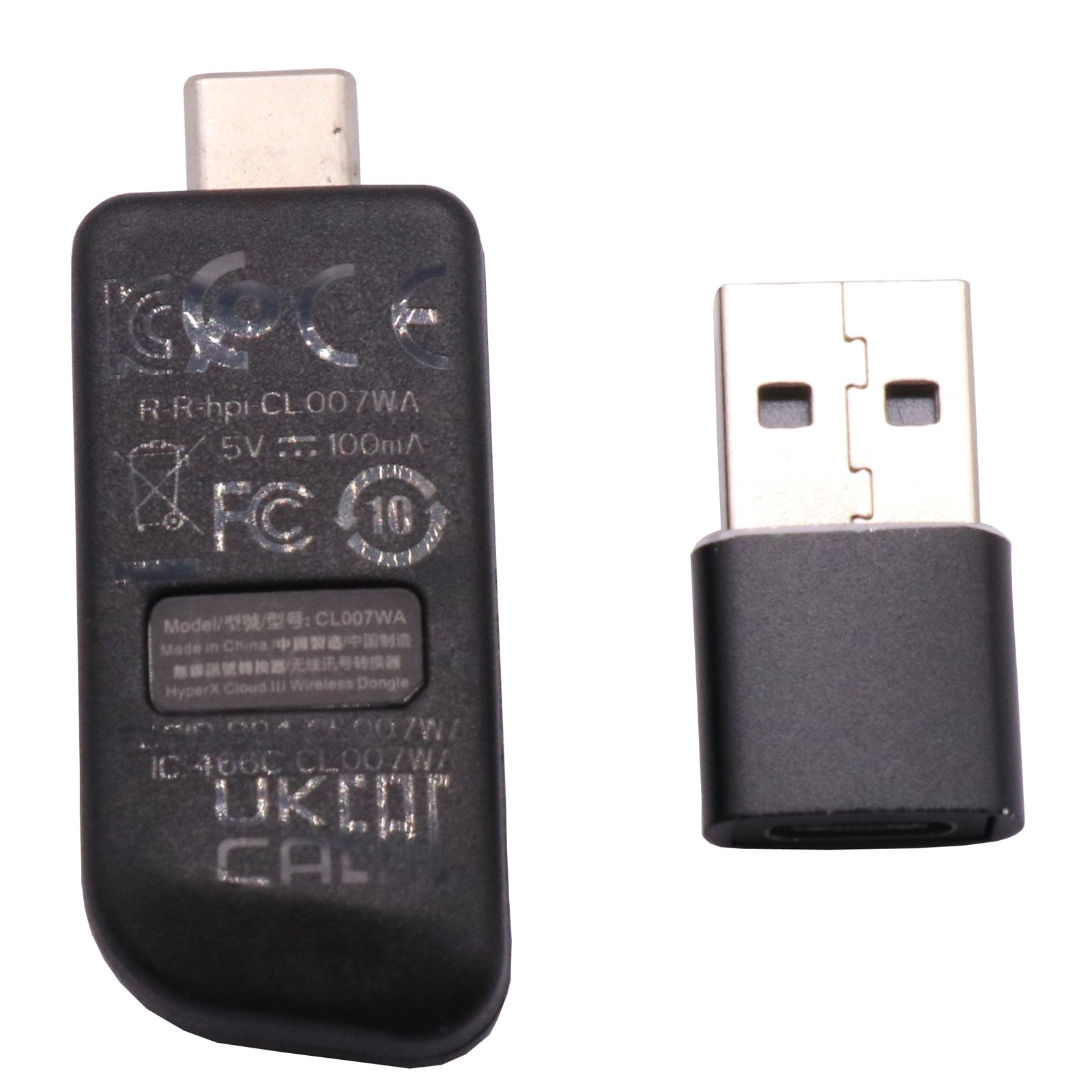 USB Dongle Receiver + USB Adapter for HyperX Cloud III Gaming Wireless Headset