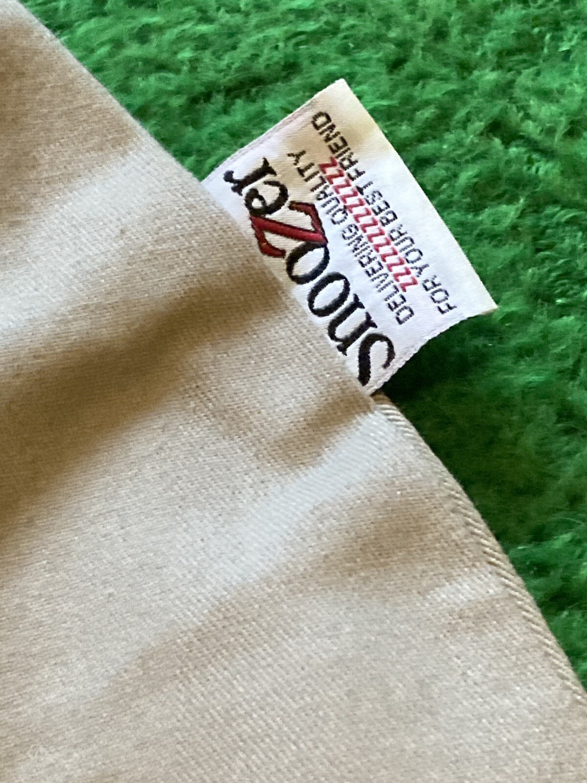 Snoozer USA Made X-Large Dog Bed Replacement Cover Tan 31x38”